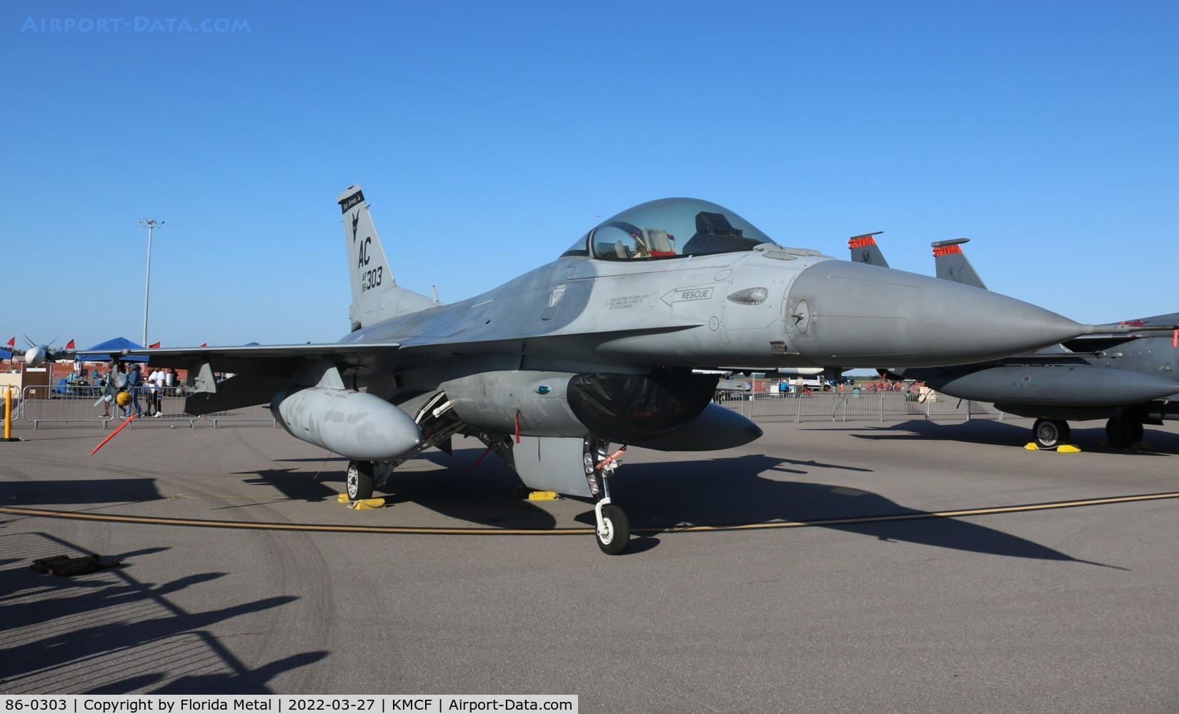 86-0303, General Dynamics F-16C Fighting Falcon C/N 5C-409, MacDill Airfest 2022