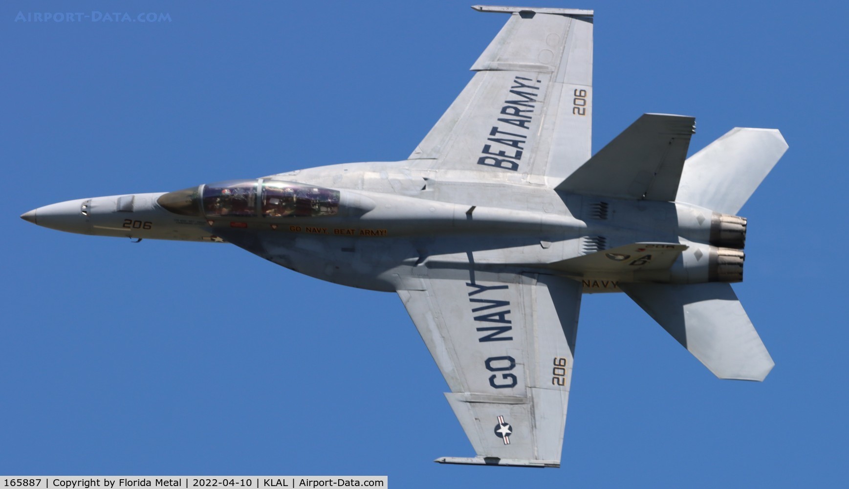 165887, Boeing F/A-18F Super Hornet C/N F047, Sun N fun 2022