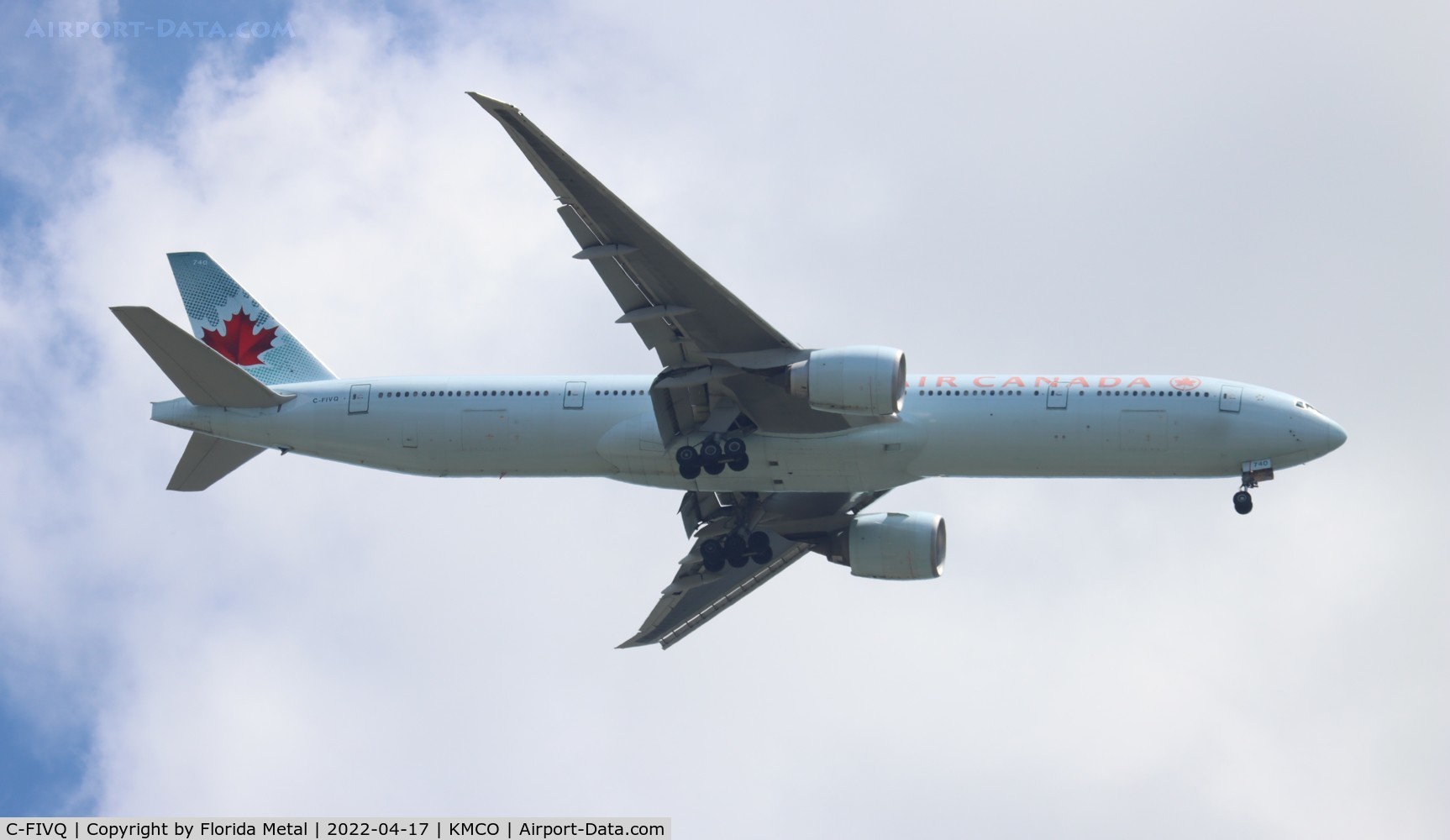 C-FIVQ, 2008 Boeing 777-333/ER C/N 35240, MCO 2022