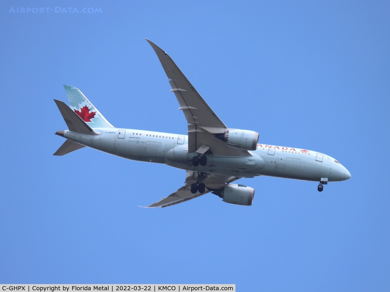 C-GHPX, 2014 Boeing 787-8 Dreamliner C/N 35261, Air Canada