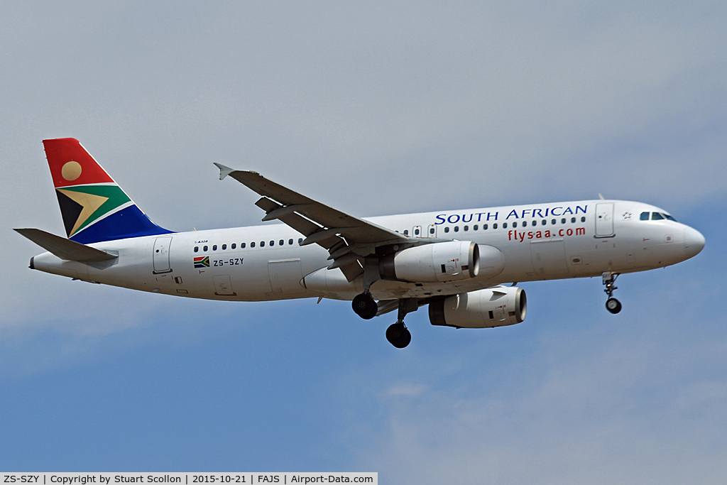 ZS-SZY, 2012 Airbus A320-232 C/N 5011, South African