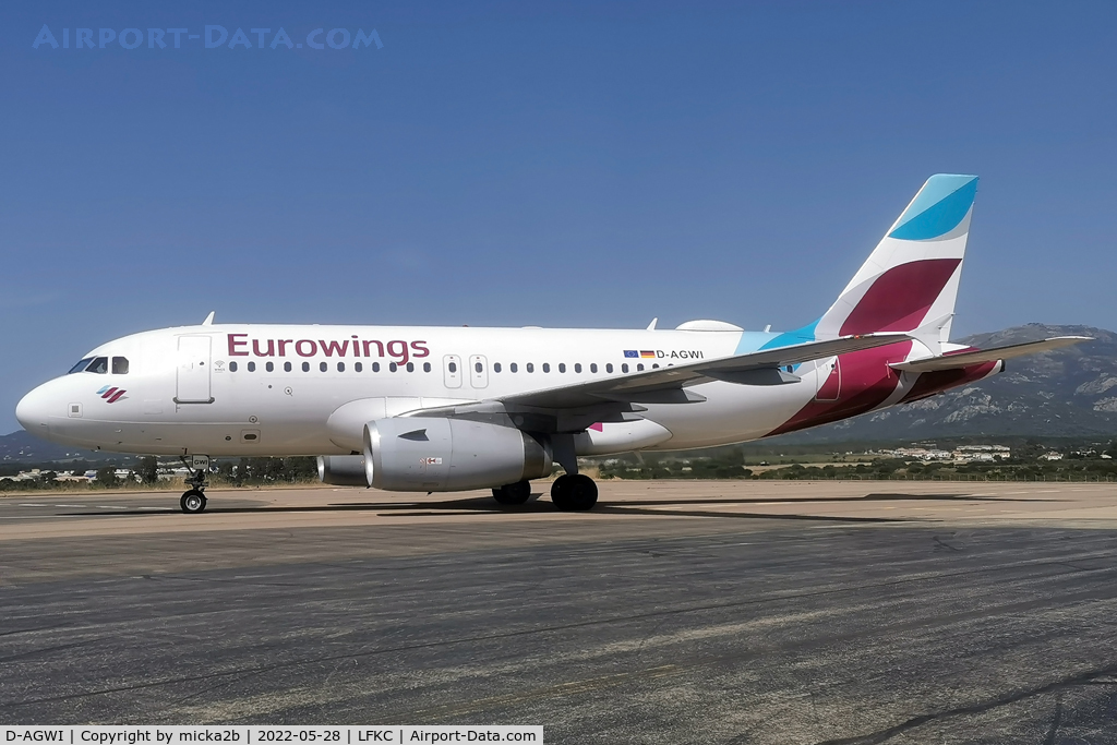 D-AGWI, 2008 Airbus A319-132 C/N 3358, New livery Eurowings