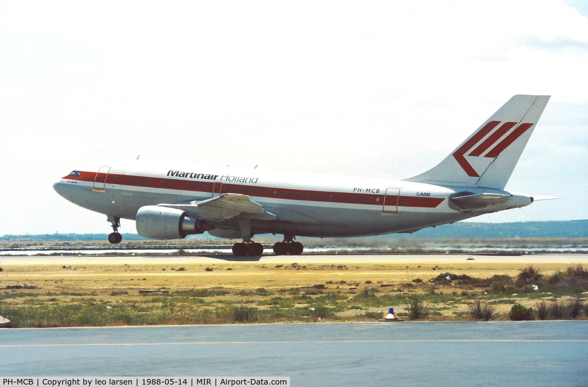 PH-MCB, 1984 Airbus A310-203 C/N 349, Monastir 14.5.1988