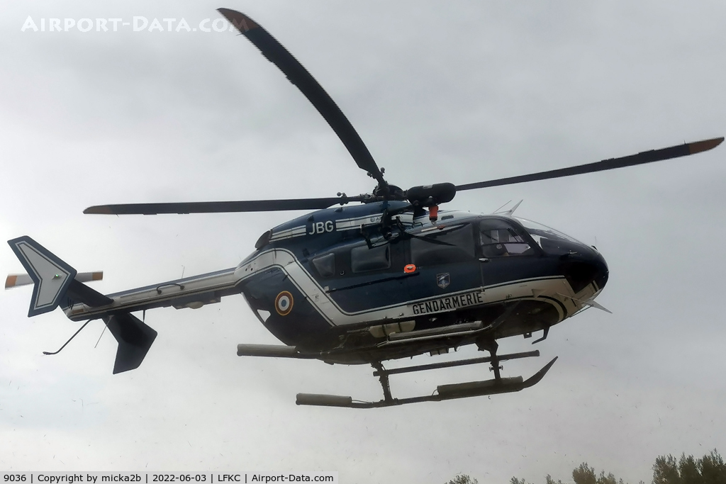 9036, Eurocopter-Kawasaki EC-145 (BK-117C-2) C/N 9036, Landing at Algajola for rescue mission