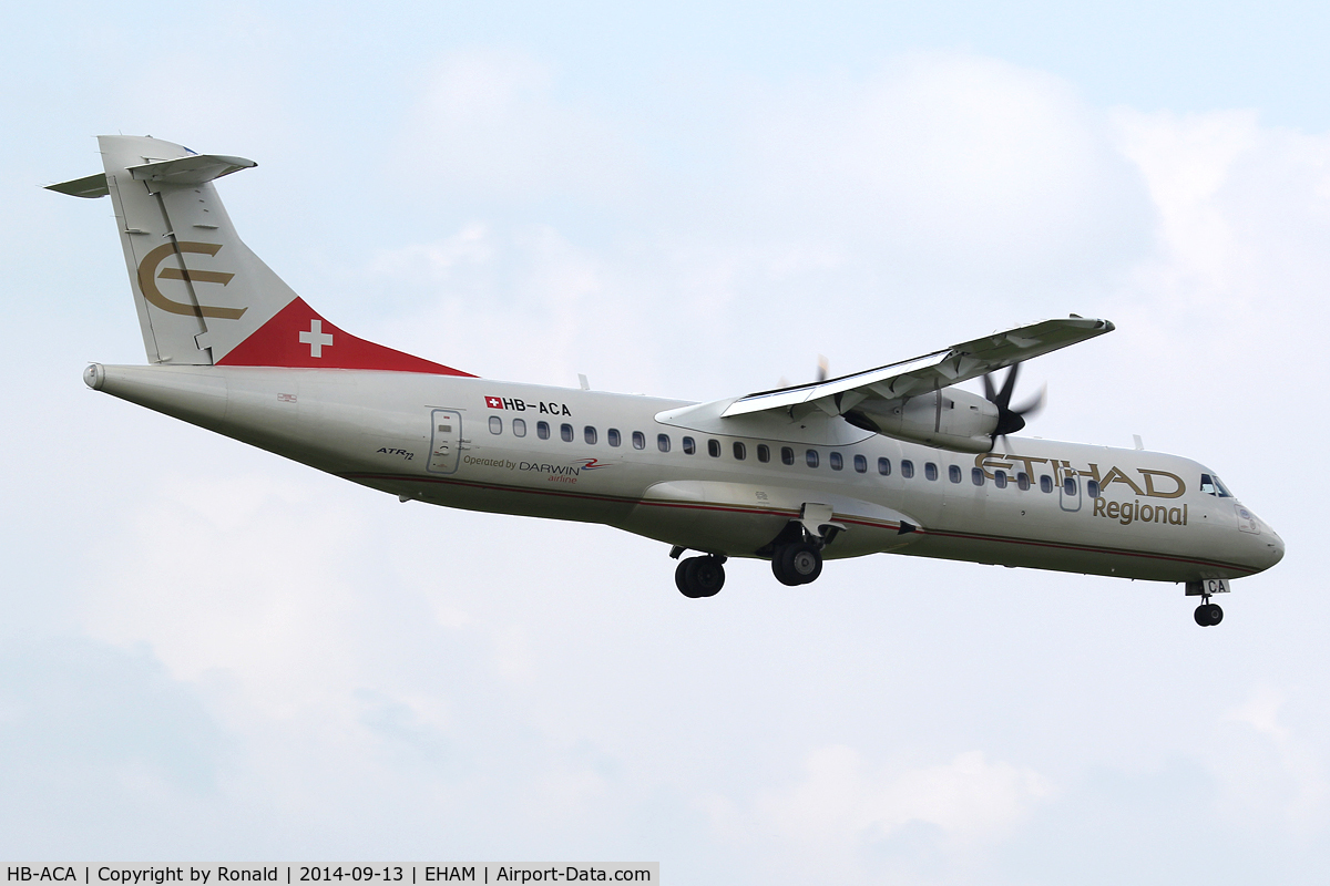 HB-ACA, 2001 ATR 72-500 C/N 660, at spl