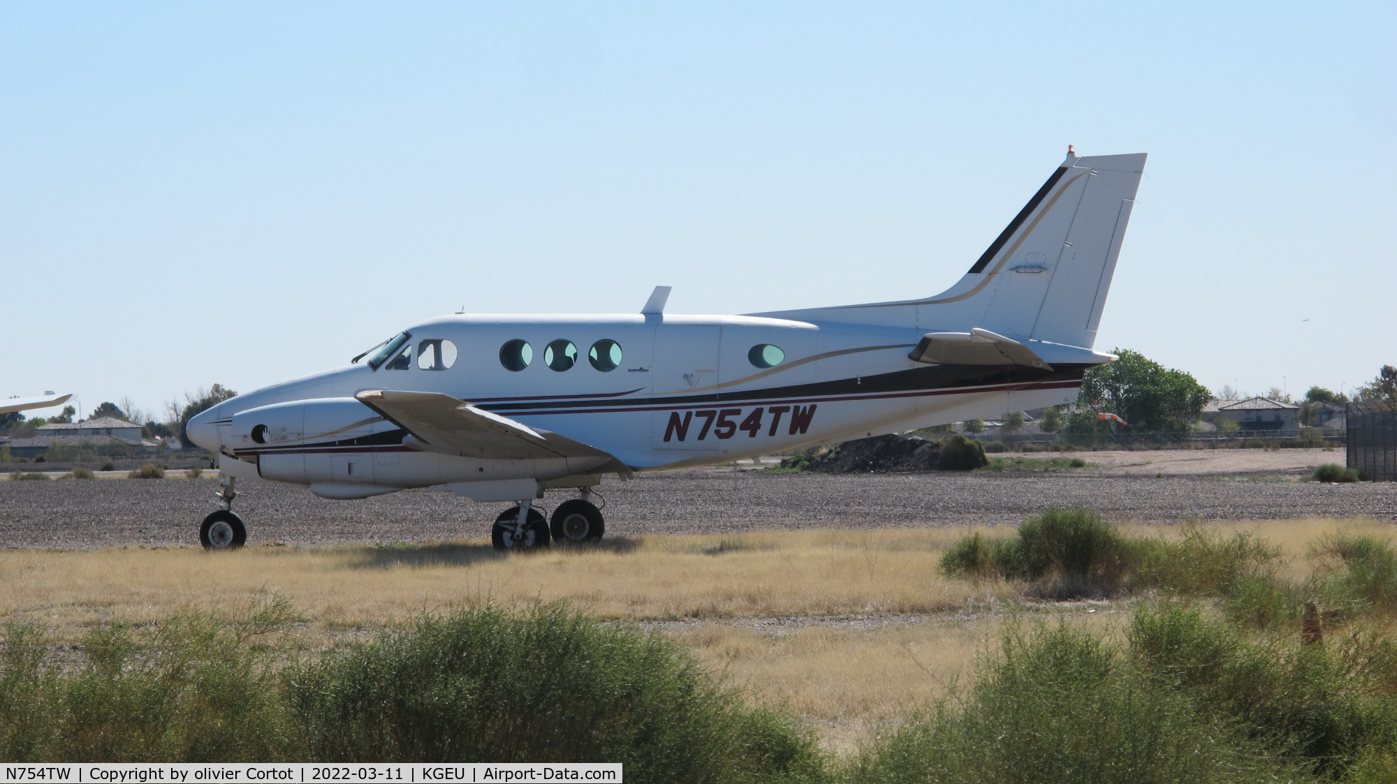 N754TW, 1977 Beech C90 King Air C/N LJ-754, now stored... march 2022