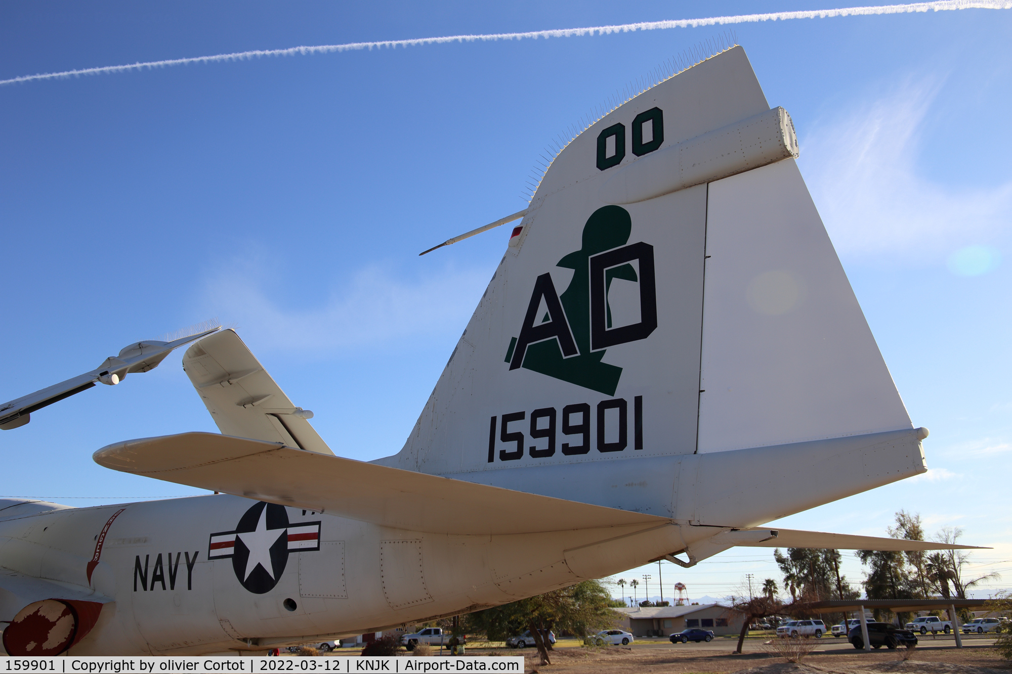 159901, Grumman A-6E Intruder C/N I-577, view on the tail, 2022 airshow