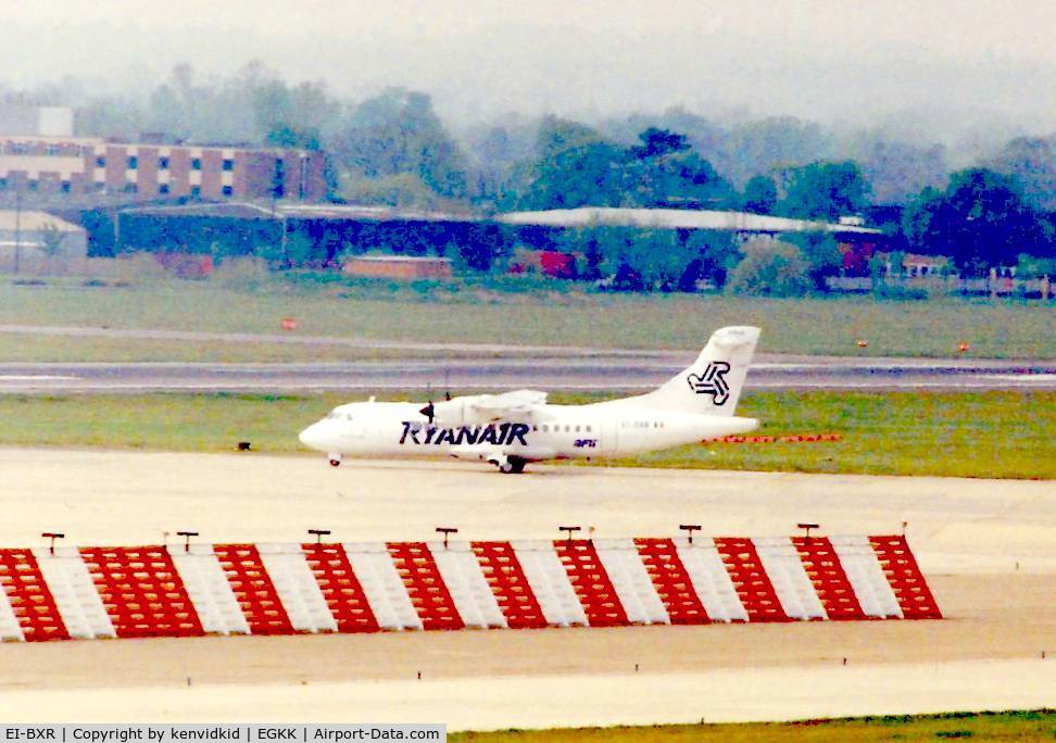 EI-BXR, 1988 ATR 42-312 C/N 107, At Gatwick circa 1989.