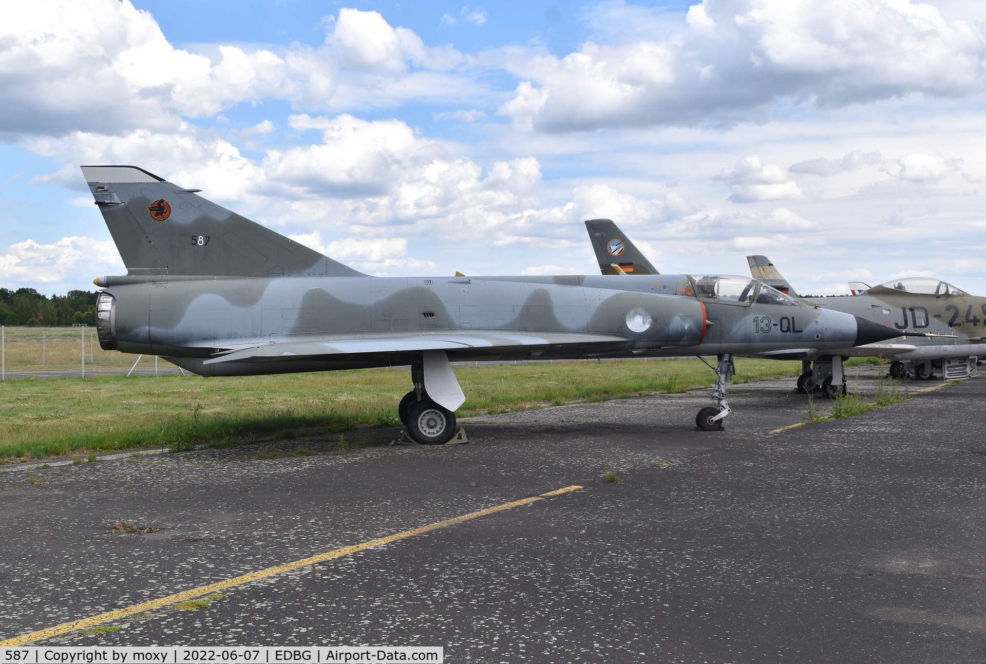 587, Dassault Mirage IIIE C/N 587, Dassault Mirage IIIE at the Bundeswehr Museum of Military History – Berlin-Gatow Airfield.