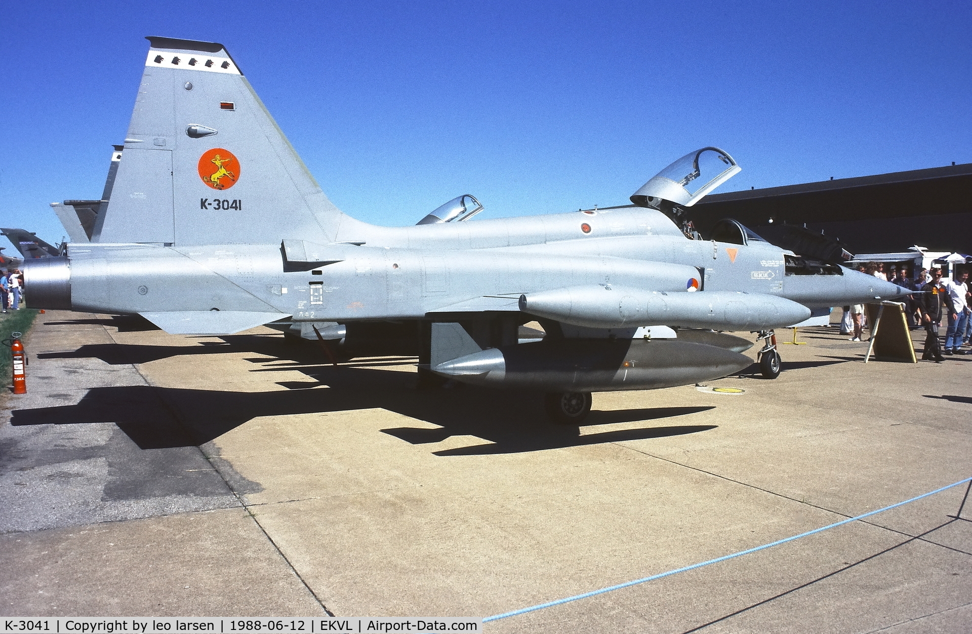 K-3041, 1970 Canadair NF-5A Freedom Fighter C/N 3041, Værløse Air Base 12.6.1988