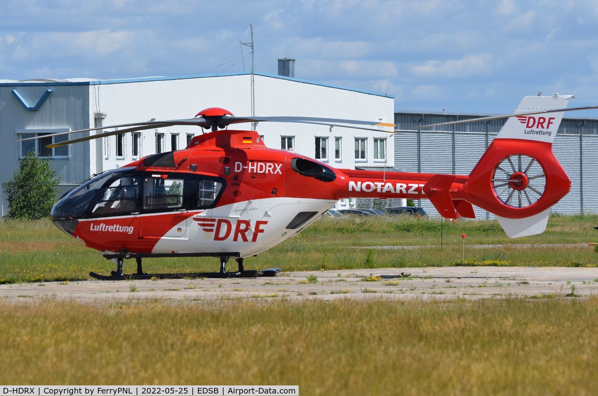D-HDRX, 2010 Eurocopter EC-135P-2+ C/N 0881, DRF EC135 about to make a test flight
