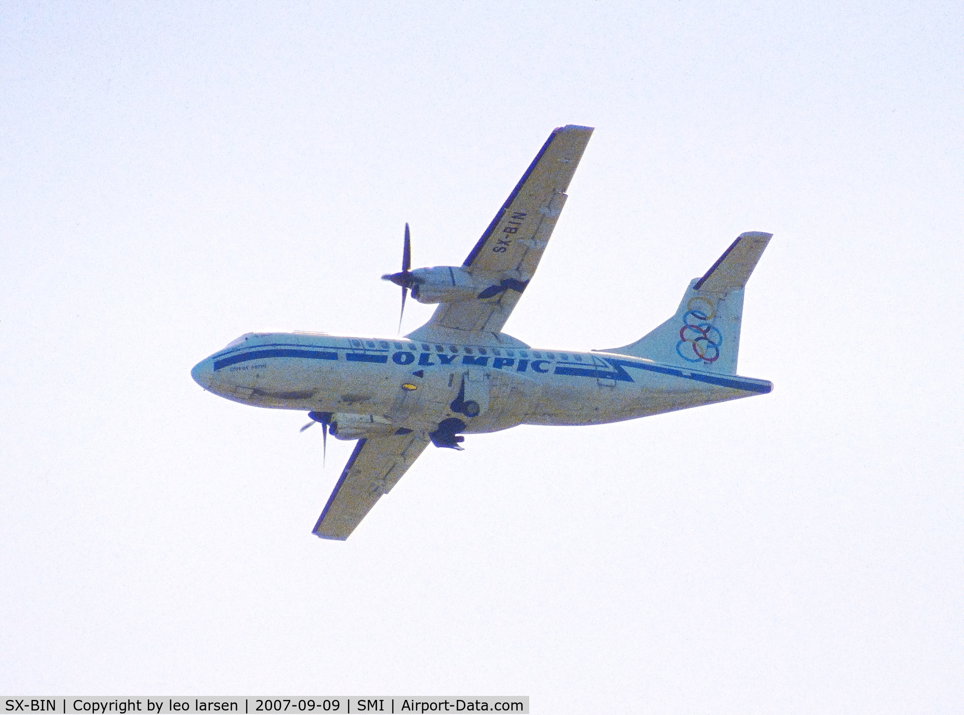 SX-BIN, 1992 ATR 42-300 C/N 291, Samos 9.9.2007