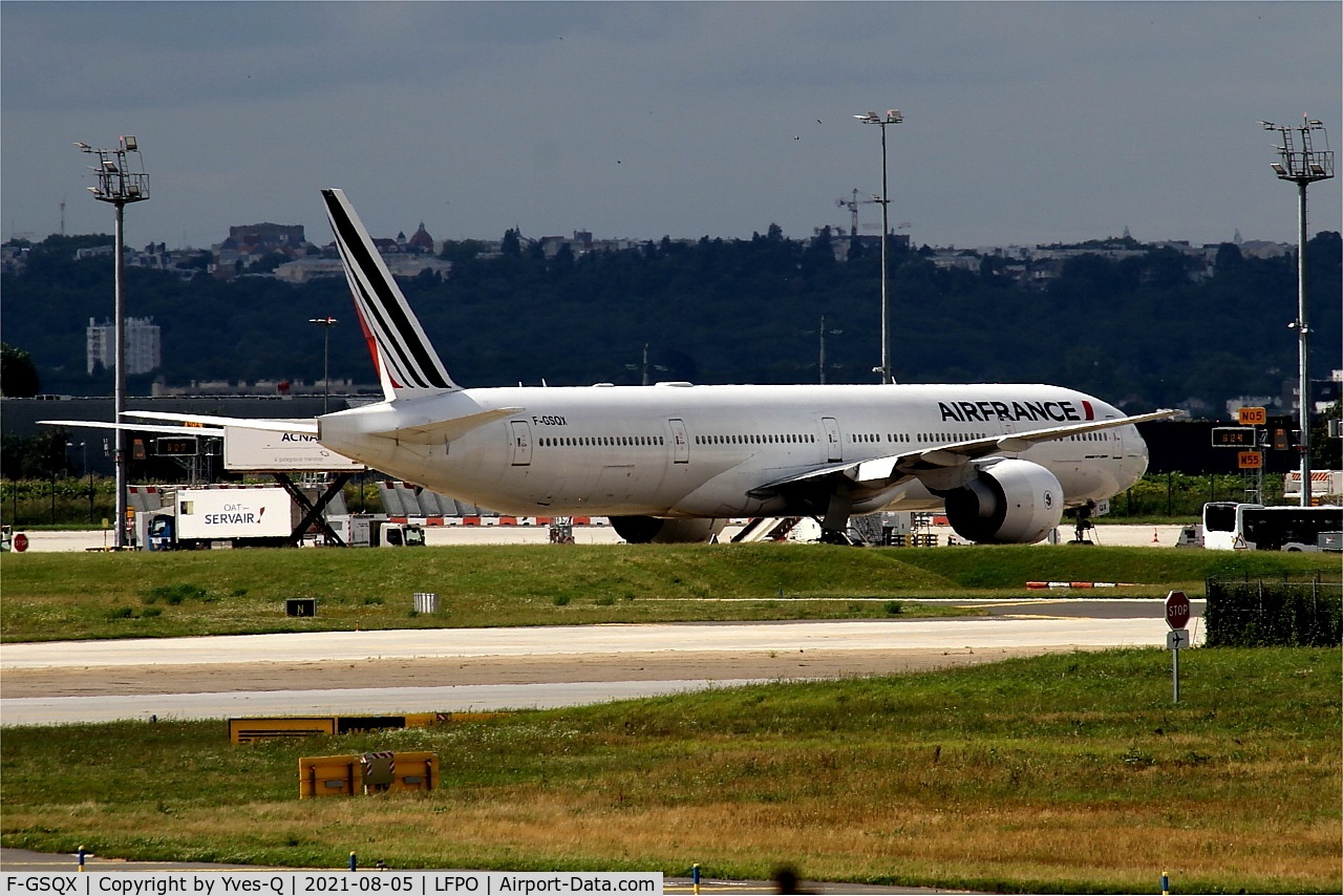 F-GSQX, 2007 Boeing 777-328/ER C/N 32963, Boeing 777-328 ER, Parked, Paris-Orly airport (LFPO-ORY)