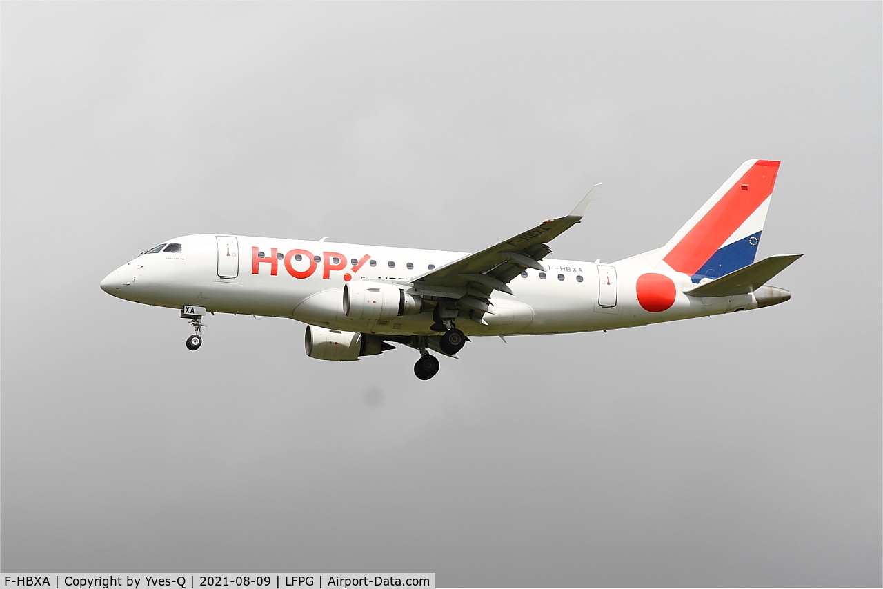 F-HBXA, 2008 Embraer 170LR (ERJ-170-100LR) C/N 17000237, Embraer 170LR, On final rwy26L, Roissy Charles De Gaulle airport (LFPG-CDG)