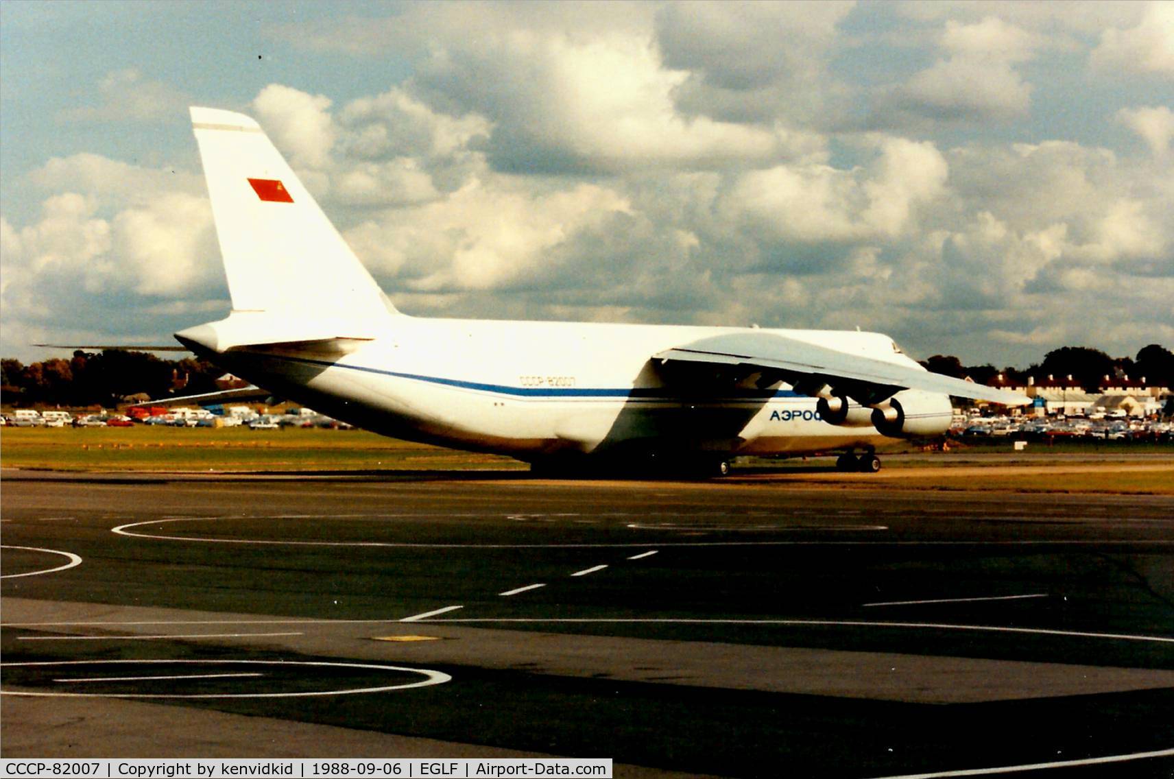 CCCP-82007, 1988 Antonov An-124-100 Ruslan C/N 19530501005, At the 1988 Farnborough International Air Show.