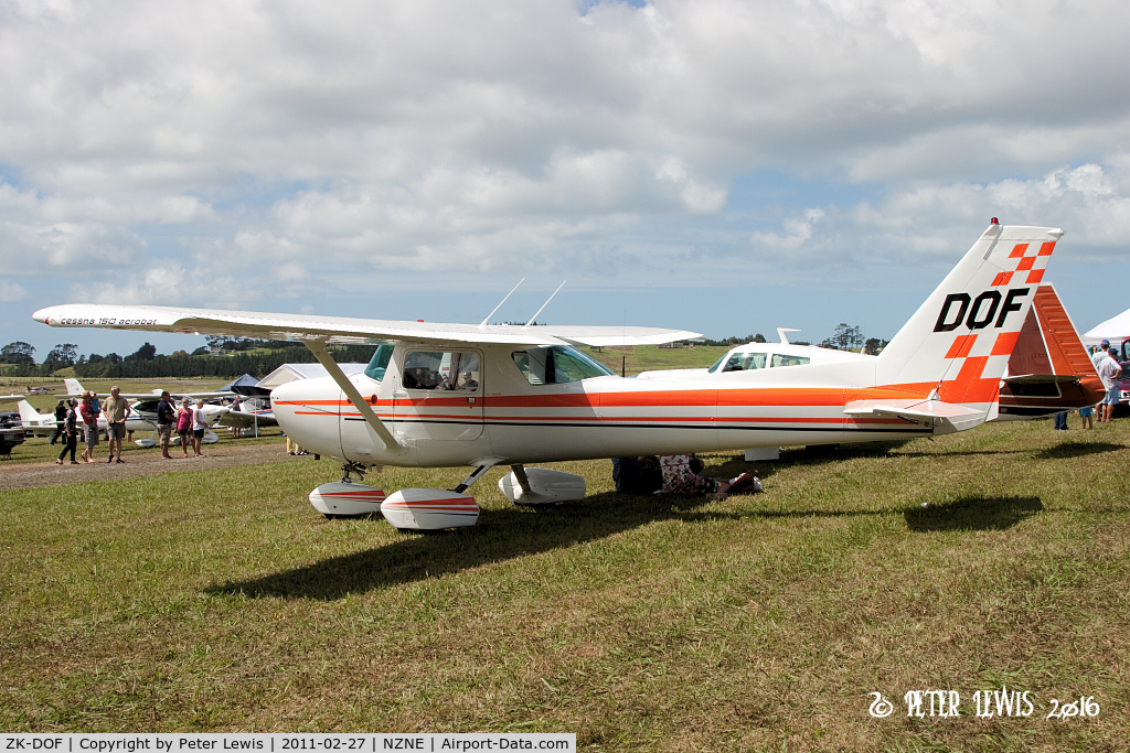 ZK-DOF, Cessna A150M Aerobat C/N A1500529, I H Hanes, Hamilton