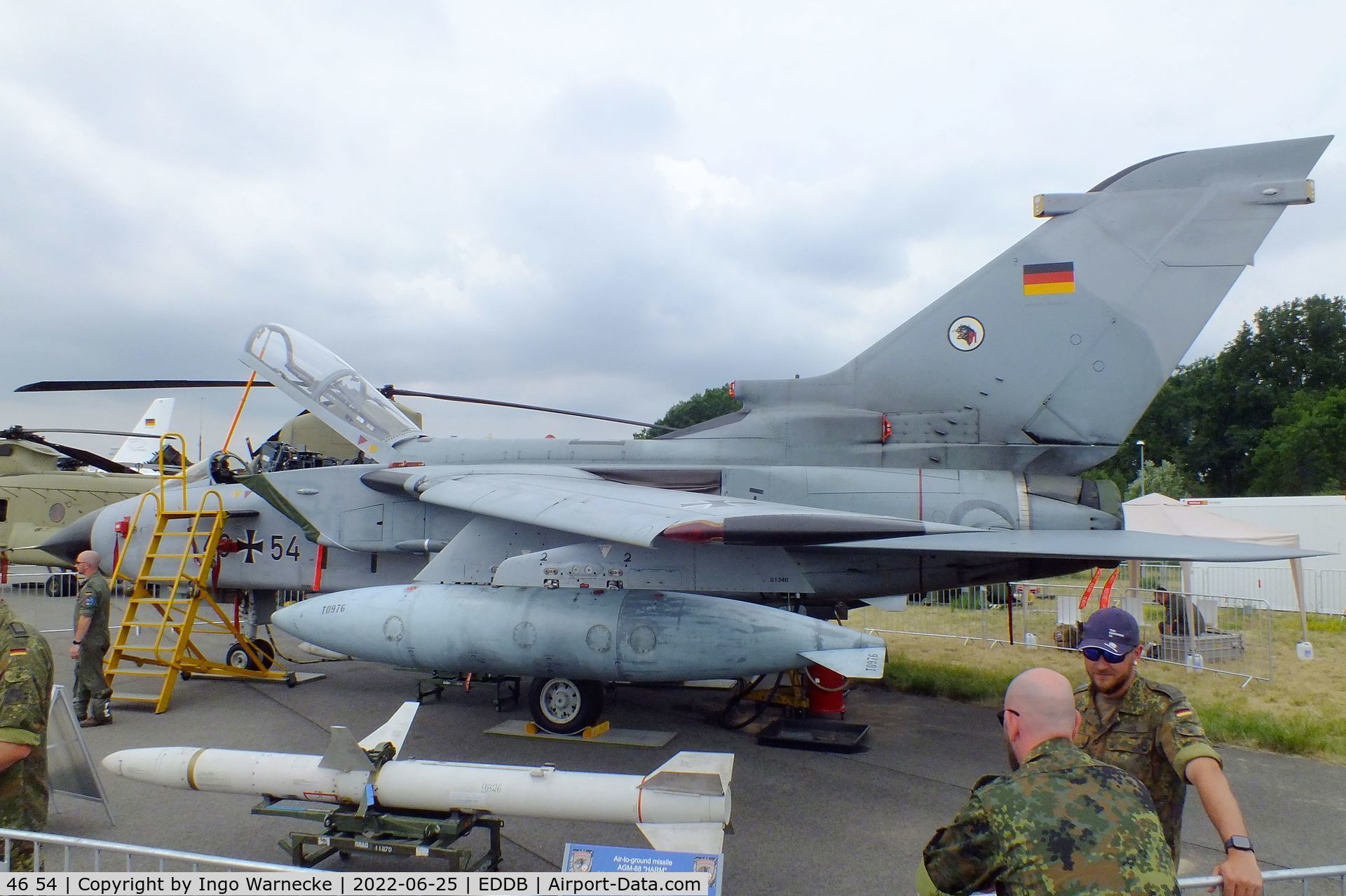 46 54, Panavia Tornado ECR C/N 898/GS287/4354, Panavia Tornado ECR of the Luftwaffe (german air force) at ILA 2022, Berlin