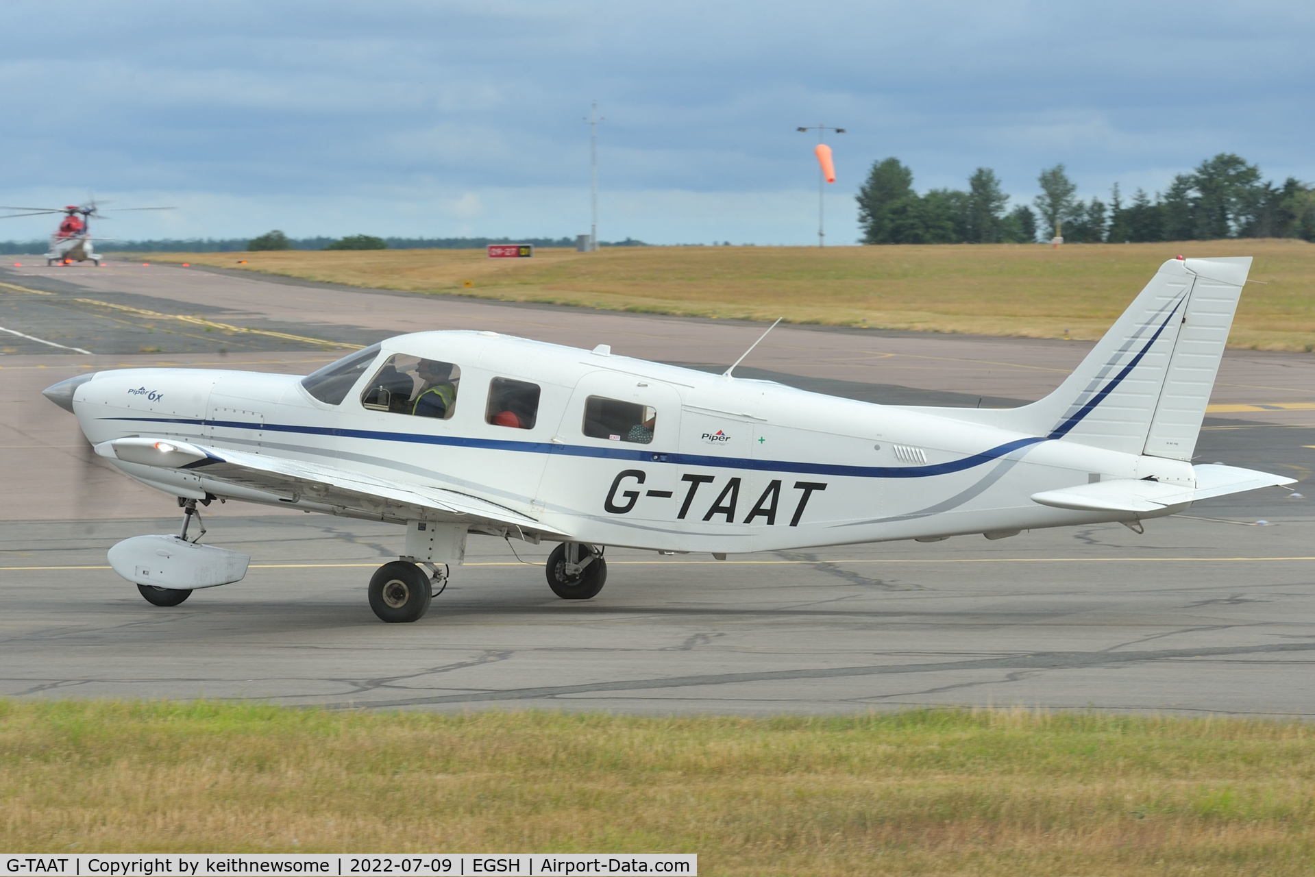 G-TAAT, 2004 Piper PA-32-301FT 6X Saratoga Saratoga C/N 3232027, Arriving at Norwich from Blackbushe.
