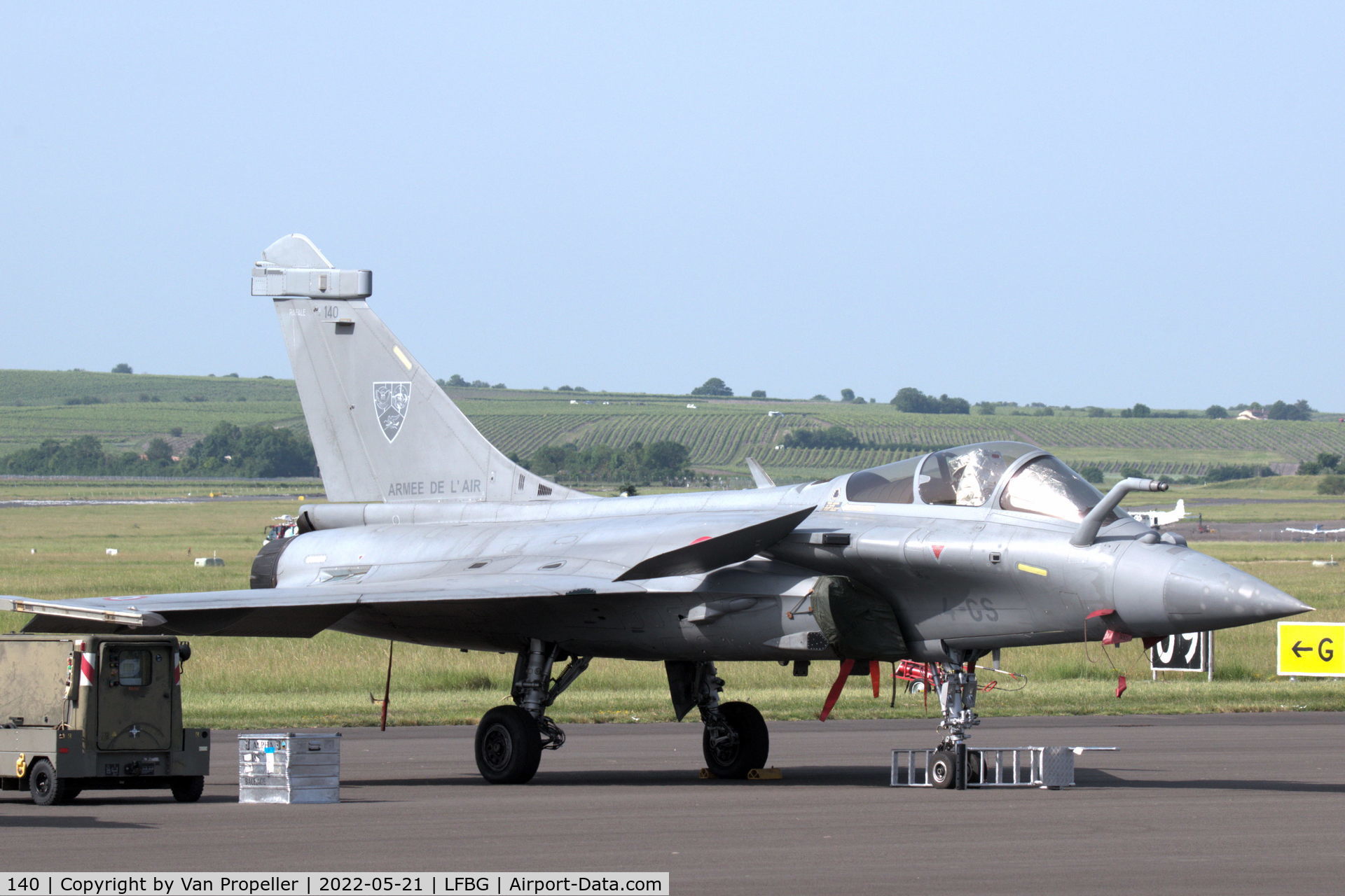 140, Dassault Rafale C C/N 140, French Air Force Dassault Rafale C fighter at the flight-line of BA709 Cognac - Châteaubernard Air Base, France, 21 may 2022