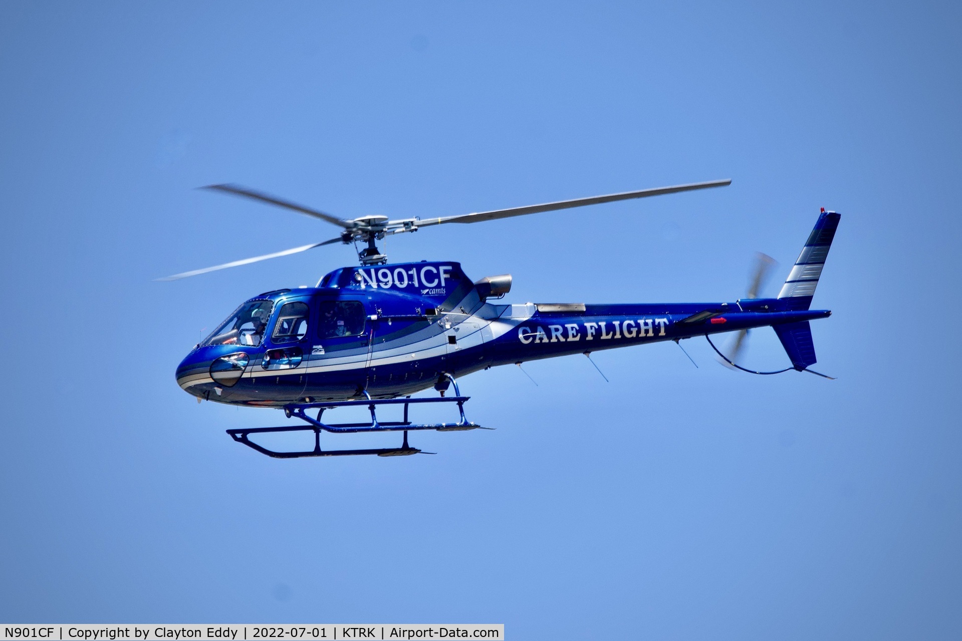 N901CF, 2006 Eurocopter AS-350B-3 Ecureuil Ecureuil C/N 4160, Truckee airport in California 2022.