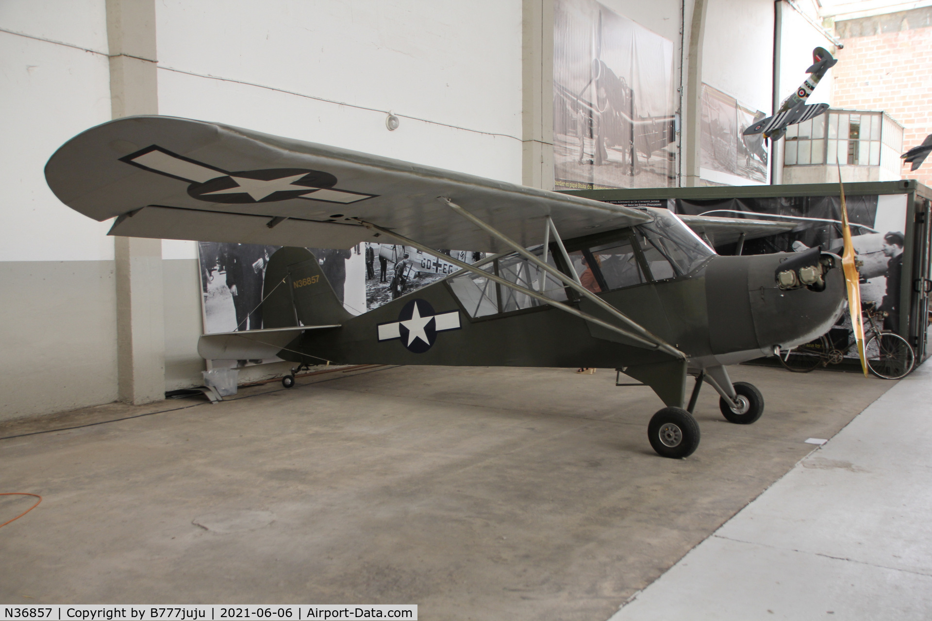 N36857, 1941 Aeronca 65-TAC C/N L1821TA, at D-Day Museum Caen