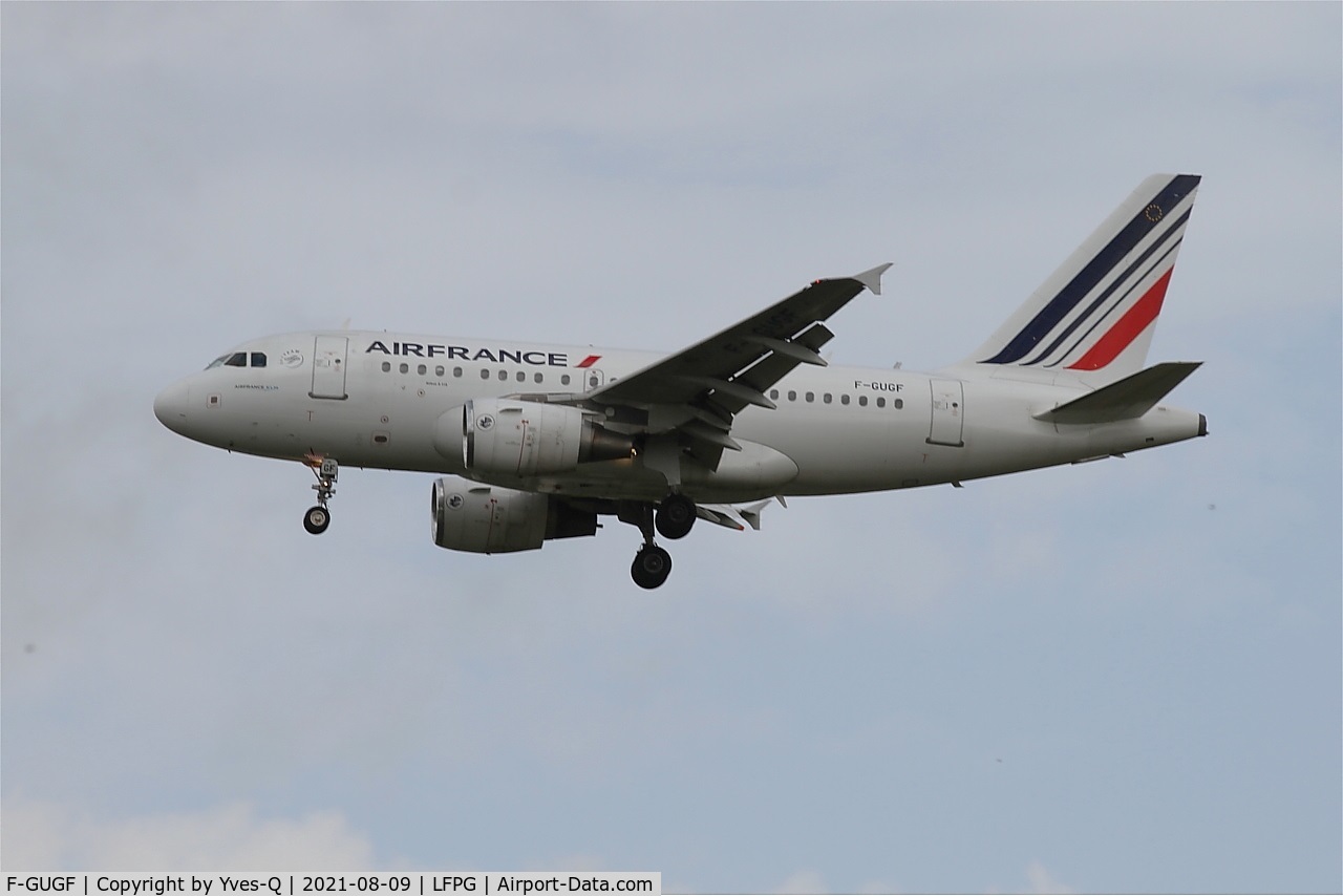 F-GUGF, 2004 Airbus A318-111 C/N 2109, Airbus A318-111, On final rwy 26L, Roissy Charles De Gaulle airport (LFPG-CDG)