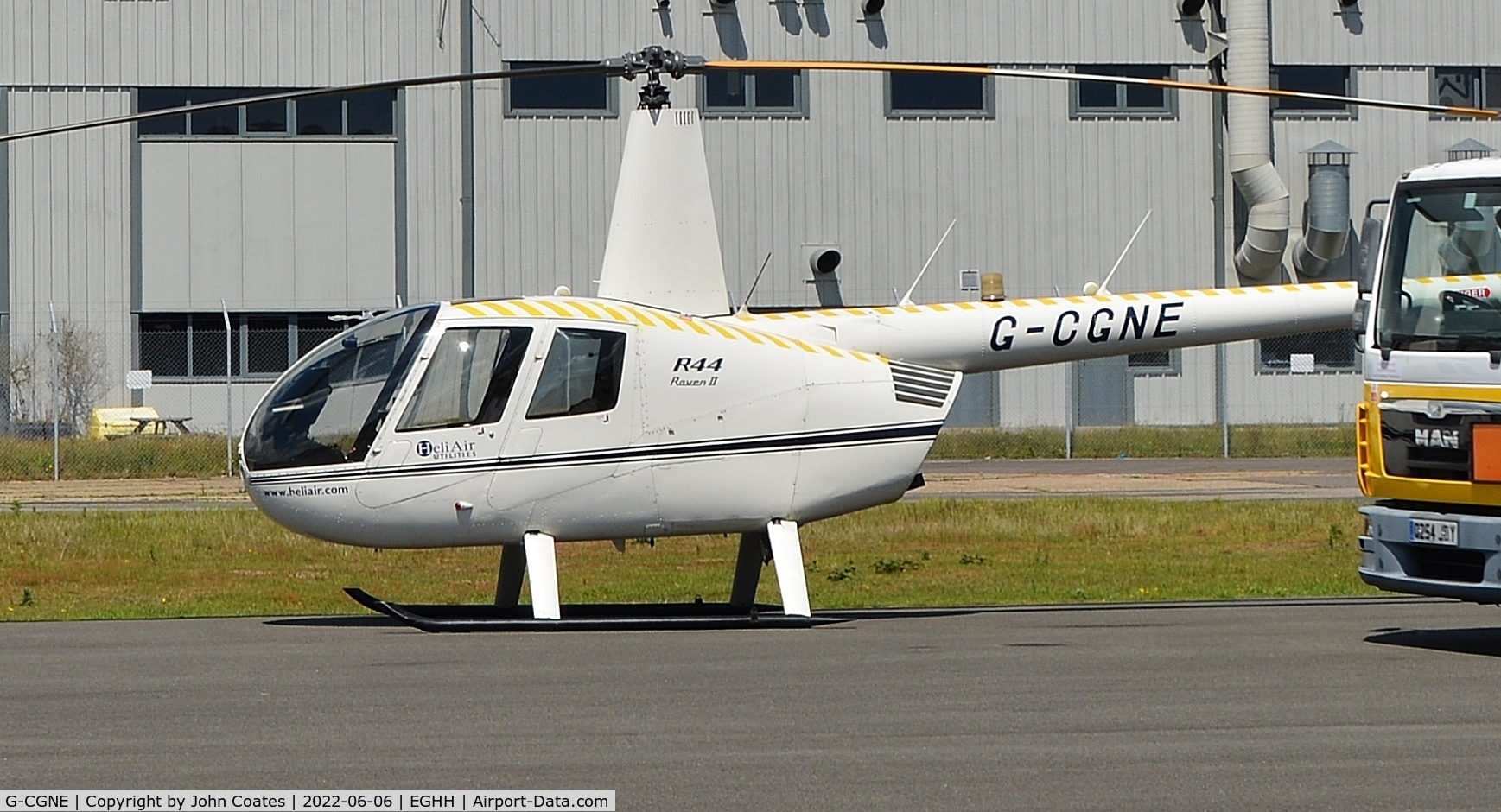 G-CGNE, 2010 Robinson R44 Raven II C/N 12952, Visitor at Bliss Aviation