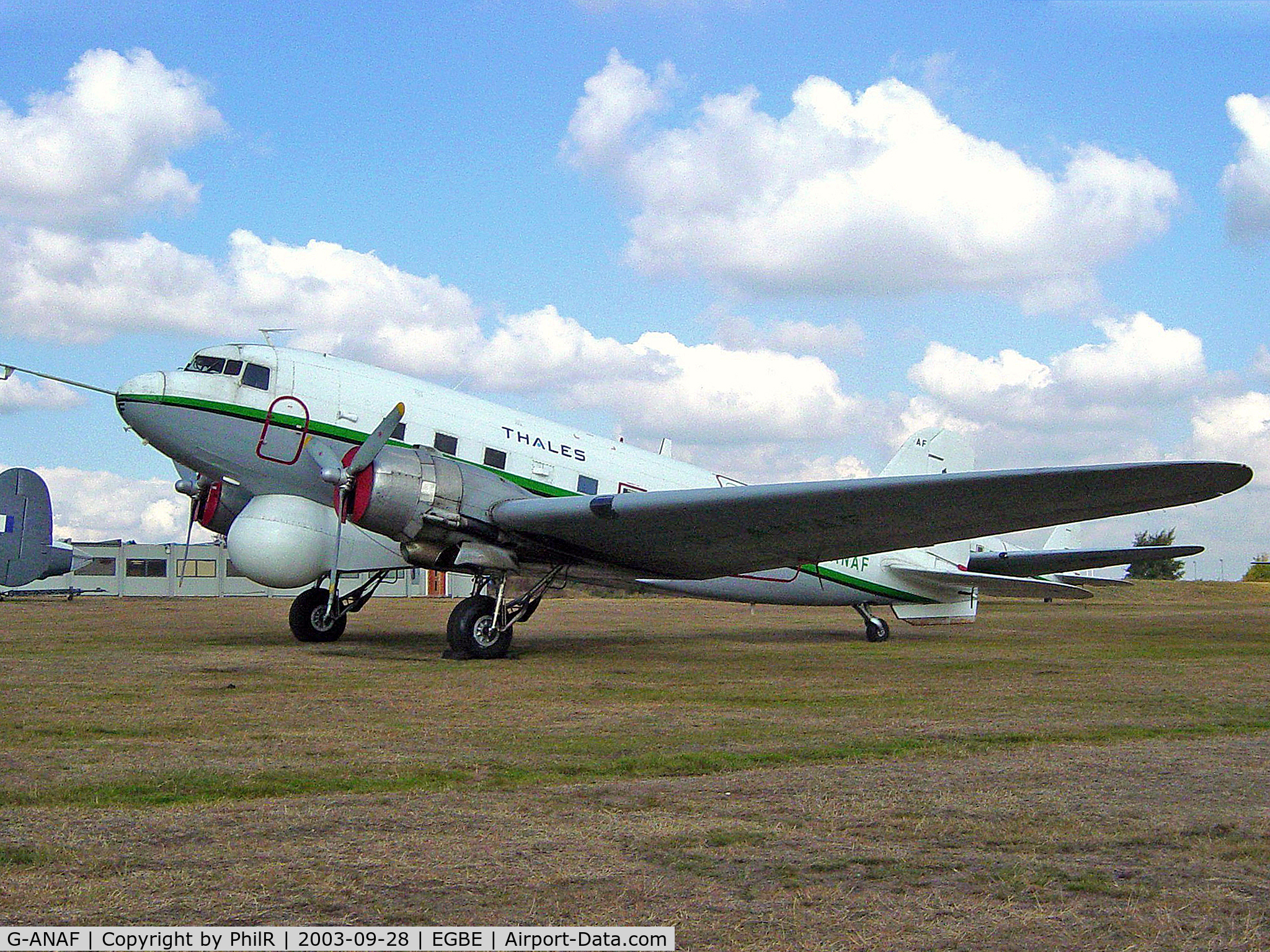 G-ANAF, 1944 Douglas DC-3C-R-1830-90C (C-47B) C/N 33436, Still flying in 2022 in the wartime scheme and markings of KP220.