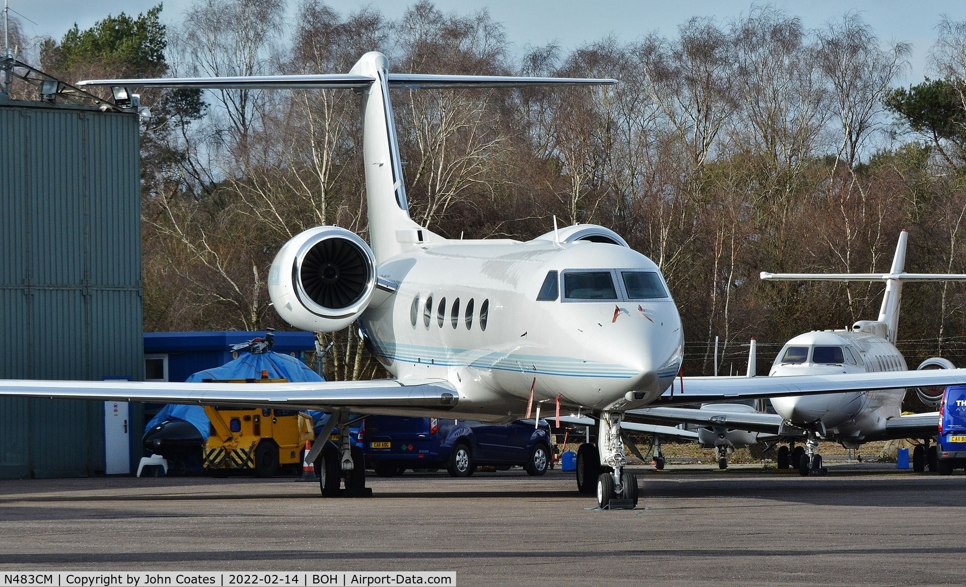 N483CM, Gulfstream Aerospace GIV-X (G450) C/N 4216, Parked at Thurston Aviation