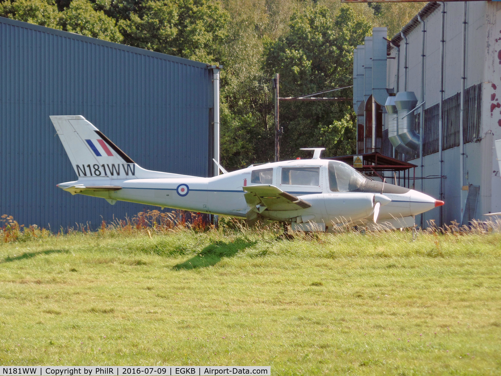 N181WW, 1965 Beagle B-206 Series 1 C/N B018, Ex RAF XS773 and G-BCJF) at Biggin Hill.