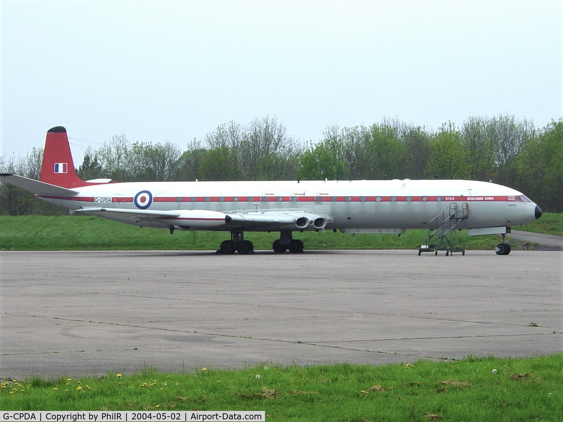 G-CPDA, 1963 De Havilland DH.106 Comet 4C C/N 6473, On display at the May 2004 Bruntingthorpe Open Day, alas no more.