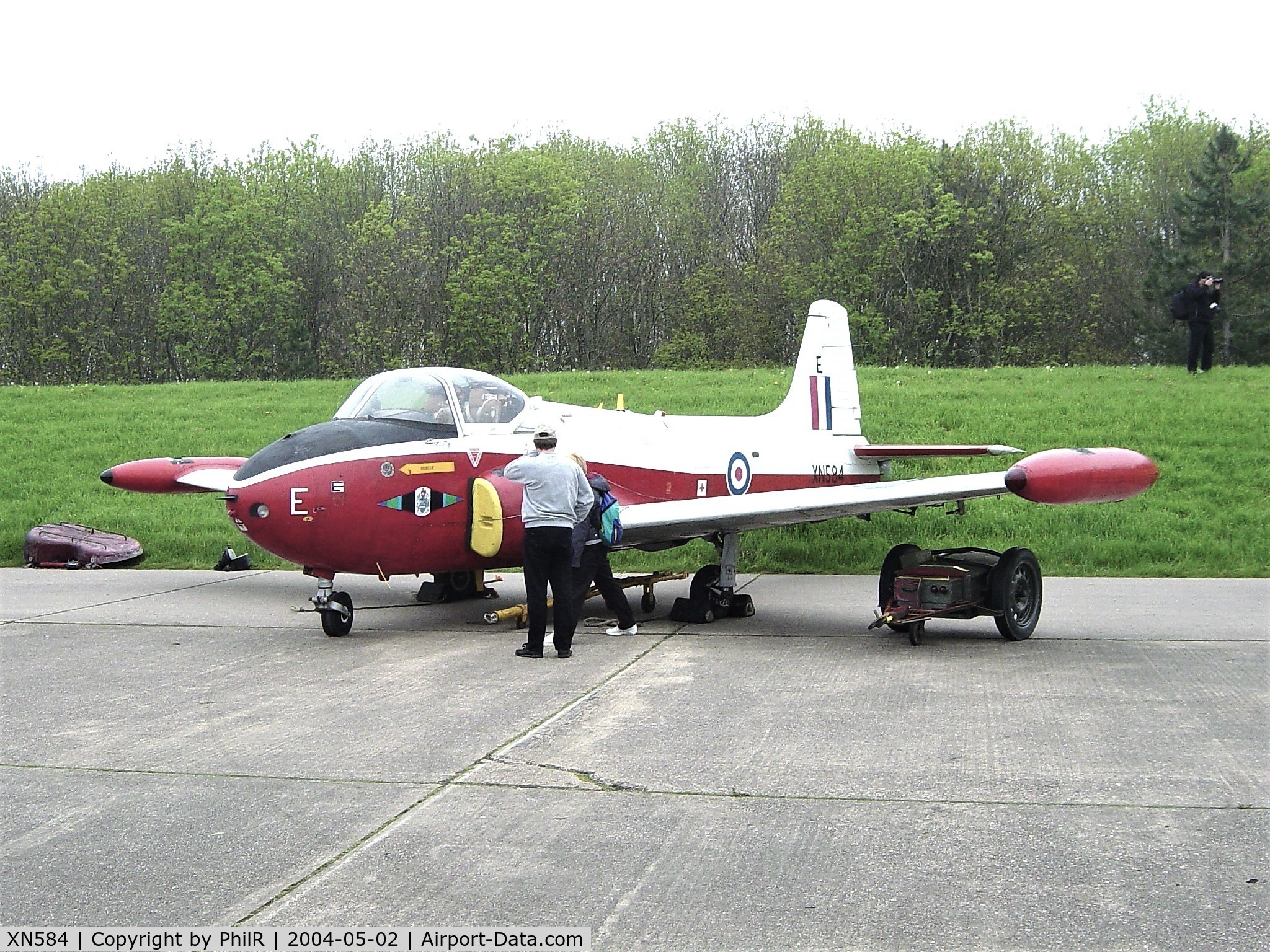 XN584, 1961 Hunting P-84 Jet Provost T.3A C/N PAC/W/11826, On display at the May 2004 Bruntingthorpe Open Day, alas no more.