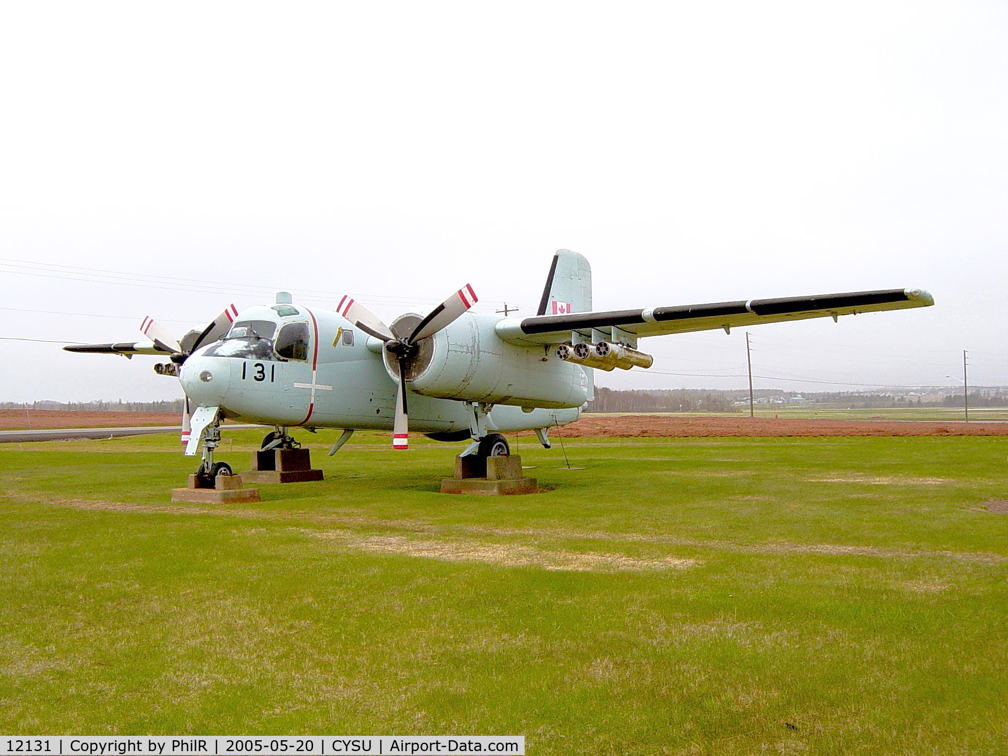 12131, De Havilland Canada CP-121 Tracker C/N DHC30, RCAF Canadair CP121 Tracker 121131 displayed at CFB Summerside Prince Edward Island