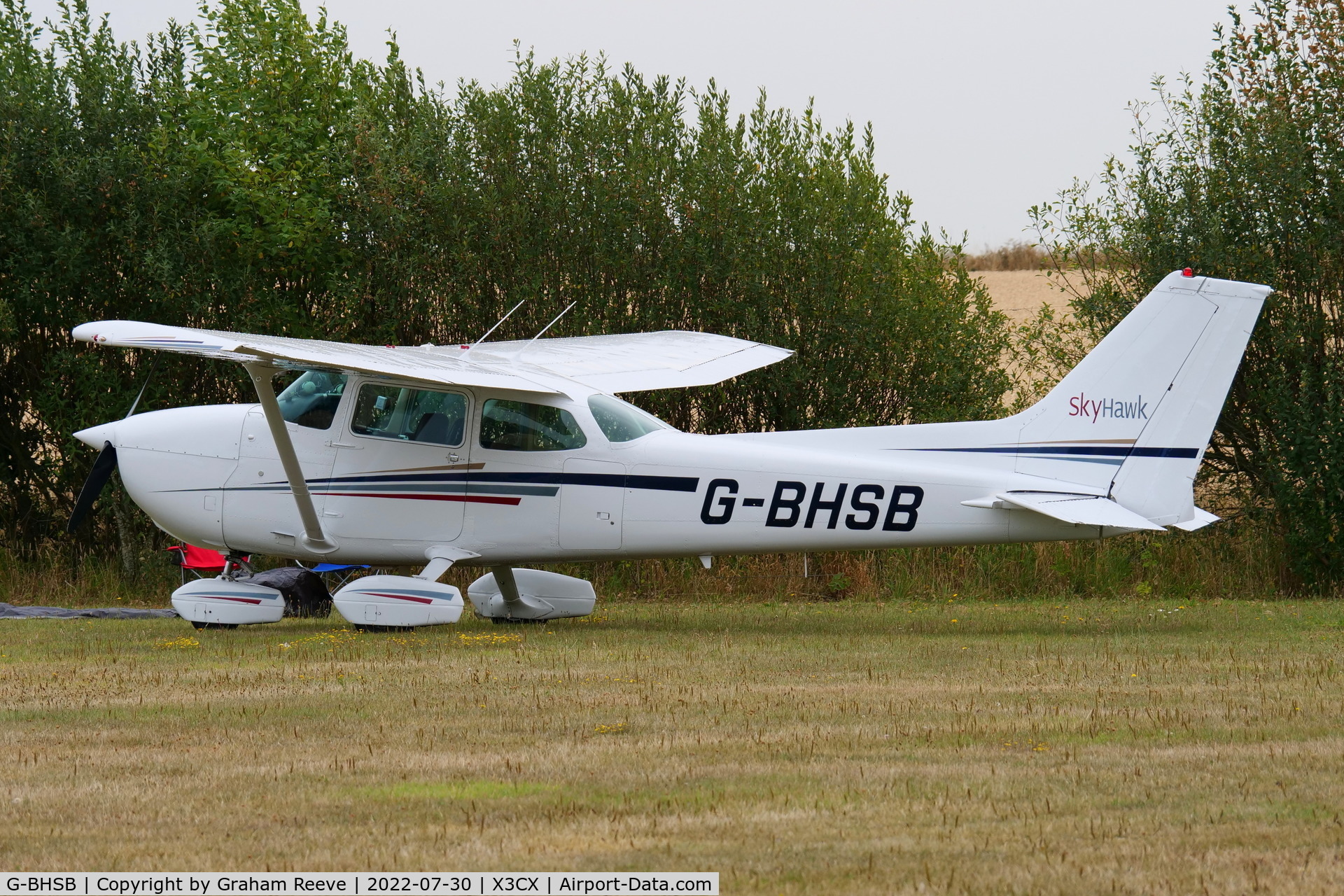 G-BHSB, 1980 Cessna 172N Skyhawk C/N 172-72977, Parked at Northrepps.