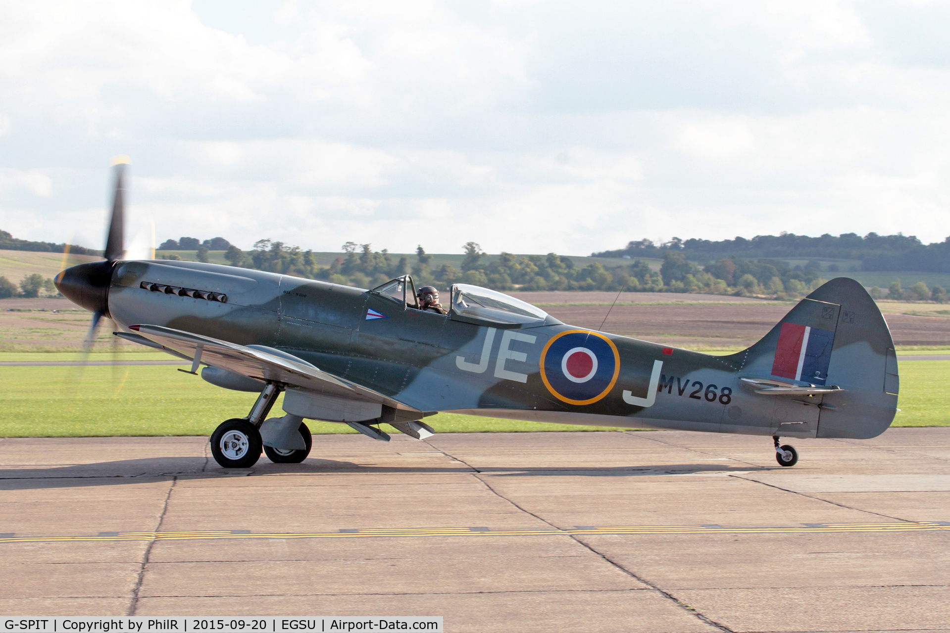 G-SPIT, 1944 Supermarine 379 Spitfire FR.XIV C/N 6S/649205, MV268 (MV293) 1944 VS Spitfire XIV RAF BoB 75th Anniversary Duxford