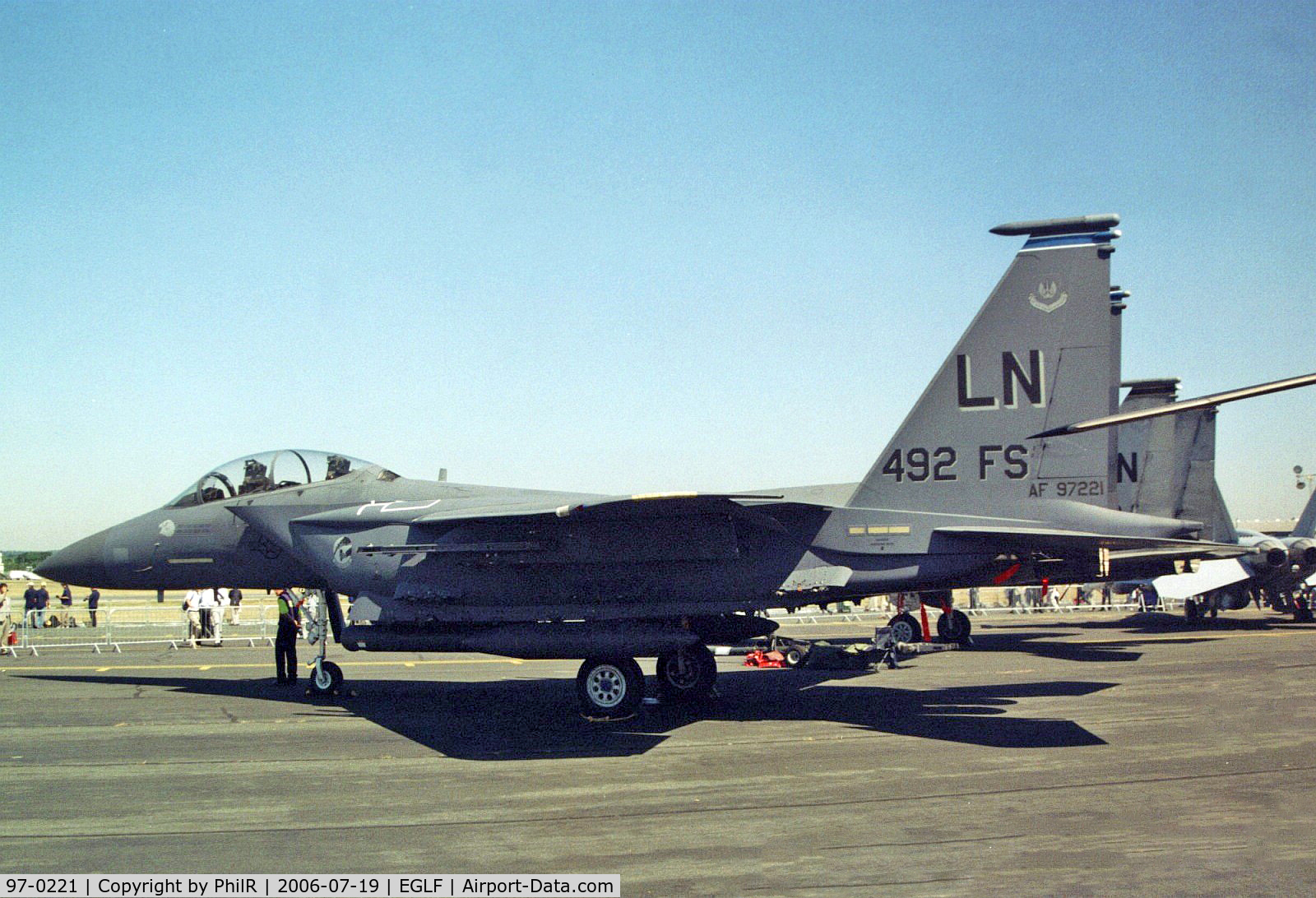 97-0221, 1997 McDonnell Douglas F-15E Strike Eagle C/N 1359/E220, USAF 1997 McDonnell Douglas F-15E 97-0221 FIA