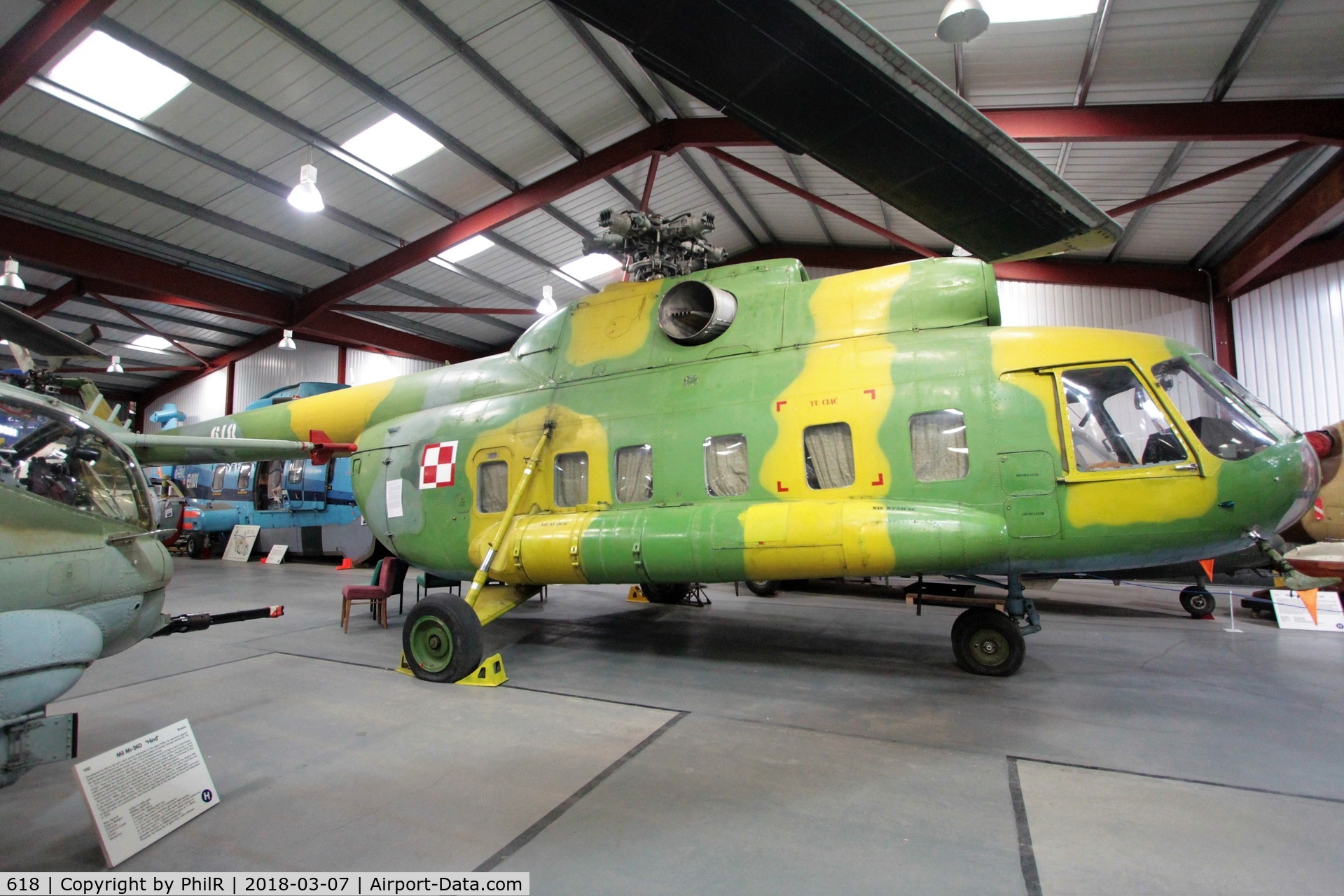 618, Mil Mi-8S Hip C/N 10631, 618 1972 Mil Mi-8s Hip Polish Air Force Helicopter Museum