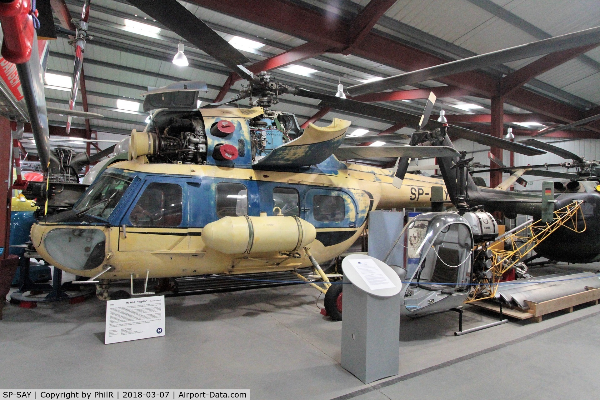 SP-SAY, 1985 PZL-Swidnik Mi-2 C/N 529538125, SP-LAY 1985 Mil (PZL Swidnik) Mi-2 Helicopter Museum