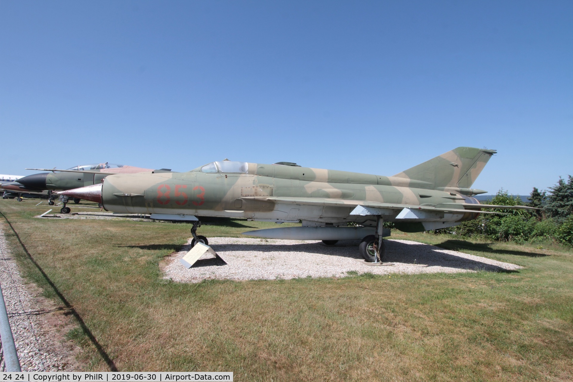 24 24, Mikoyan-Gurevich MiG-21bis C/N N75058015, 24+24 (NVA 853) 1967 MiG-21bis GAF ex NVA Hermeskeil