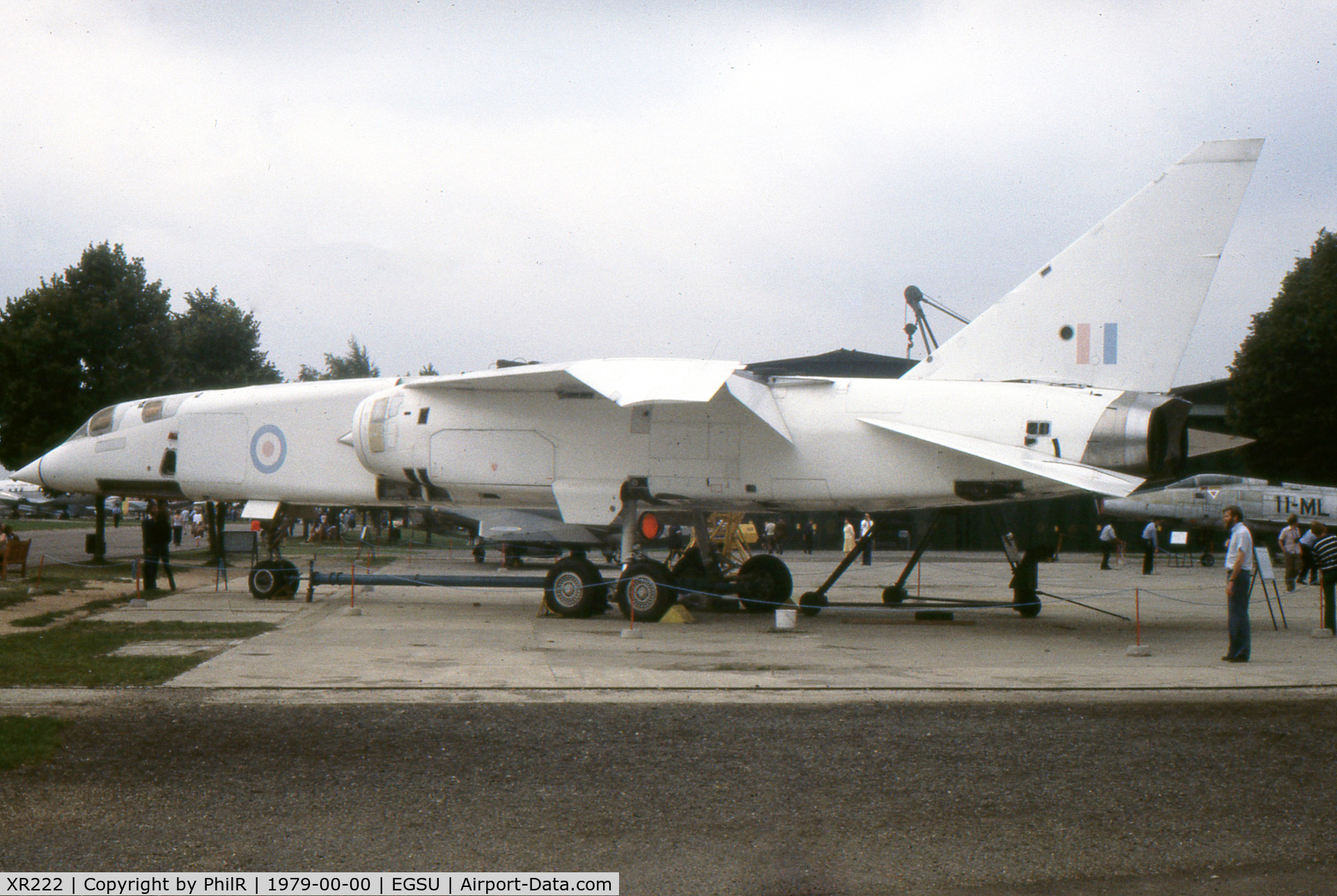 XR222, 1964 BAC TSR-2 C/N XO-4, XR222 1964 BAC TSR-2 RAF Duxford c1979 (2)