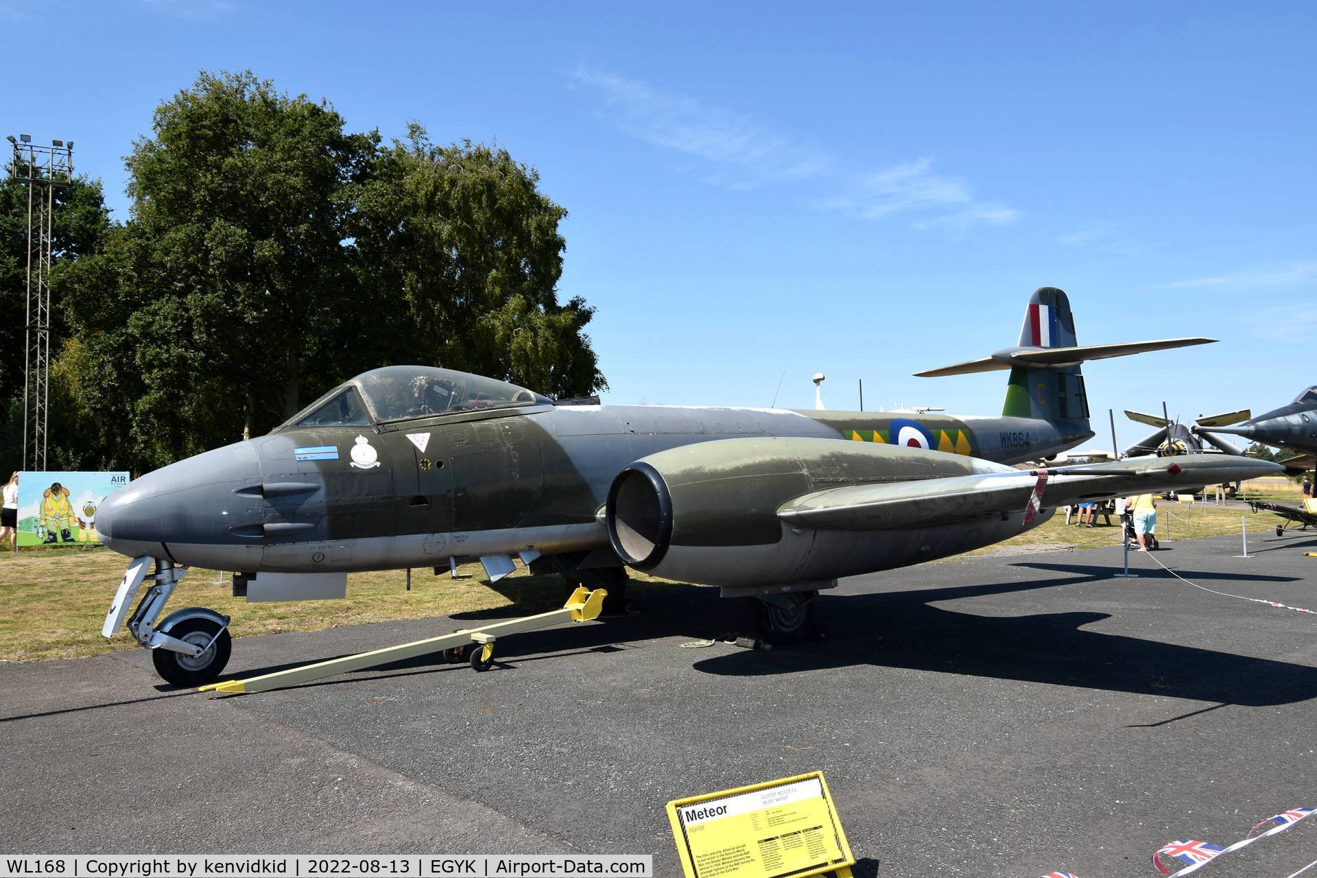 WL168, Gloster Meteor F.8 C/N Not found WL168, At the Yorkshire Air Museum.