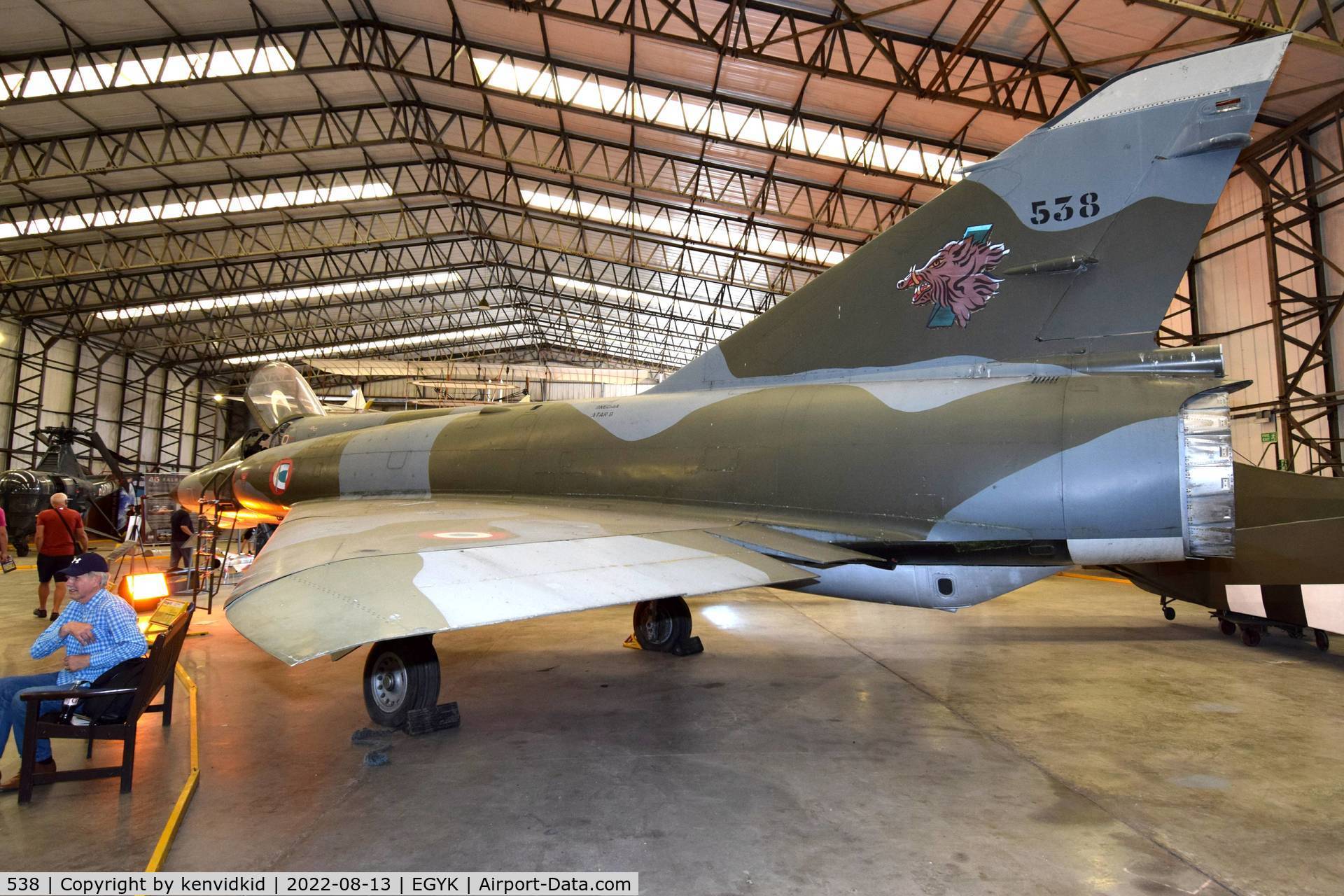 538, Dassault Mirage IIIE C/N 538, At the Yorkshire Air Museum.