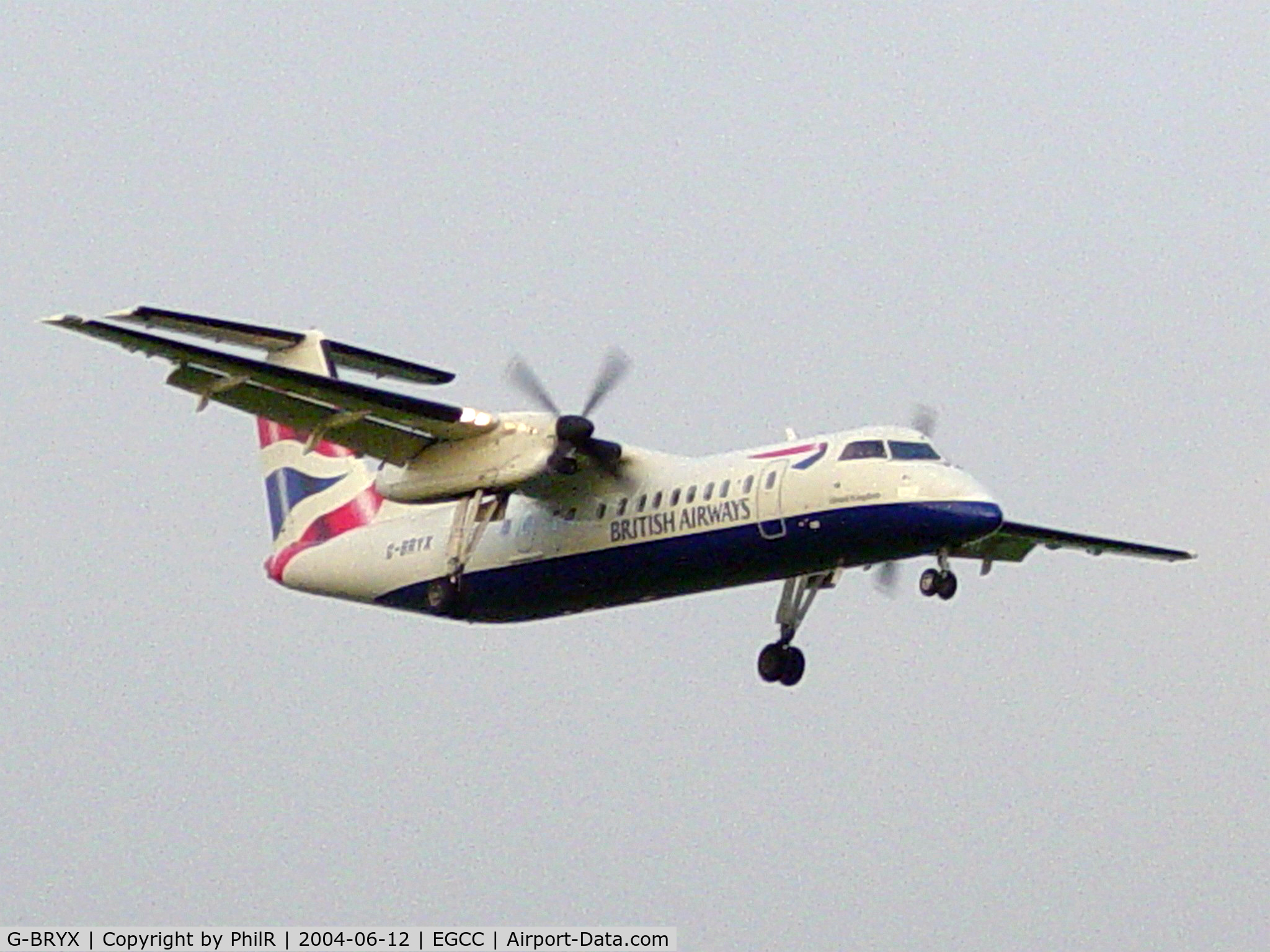 G-BRYX, 1997 De Havilland Canada DHC-8-311 Dash 8 C/N 508, British Airways 1997 DHC Dash 8-300 G-BRYX MAN