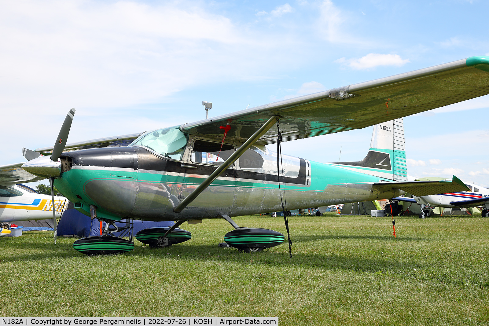 N182A, 1956 Cessna 182A Skylane C/N 33849, Oshkosh 2022.