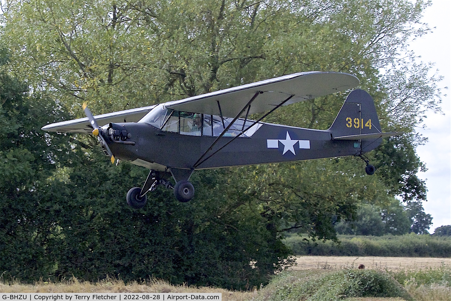 G-BHZU, 1943 Piper J3C-65 Cub Cub C/N 9606, At Stoke Golding Fly-In
