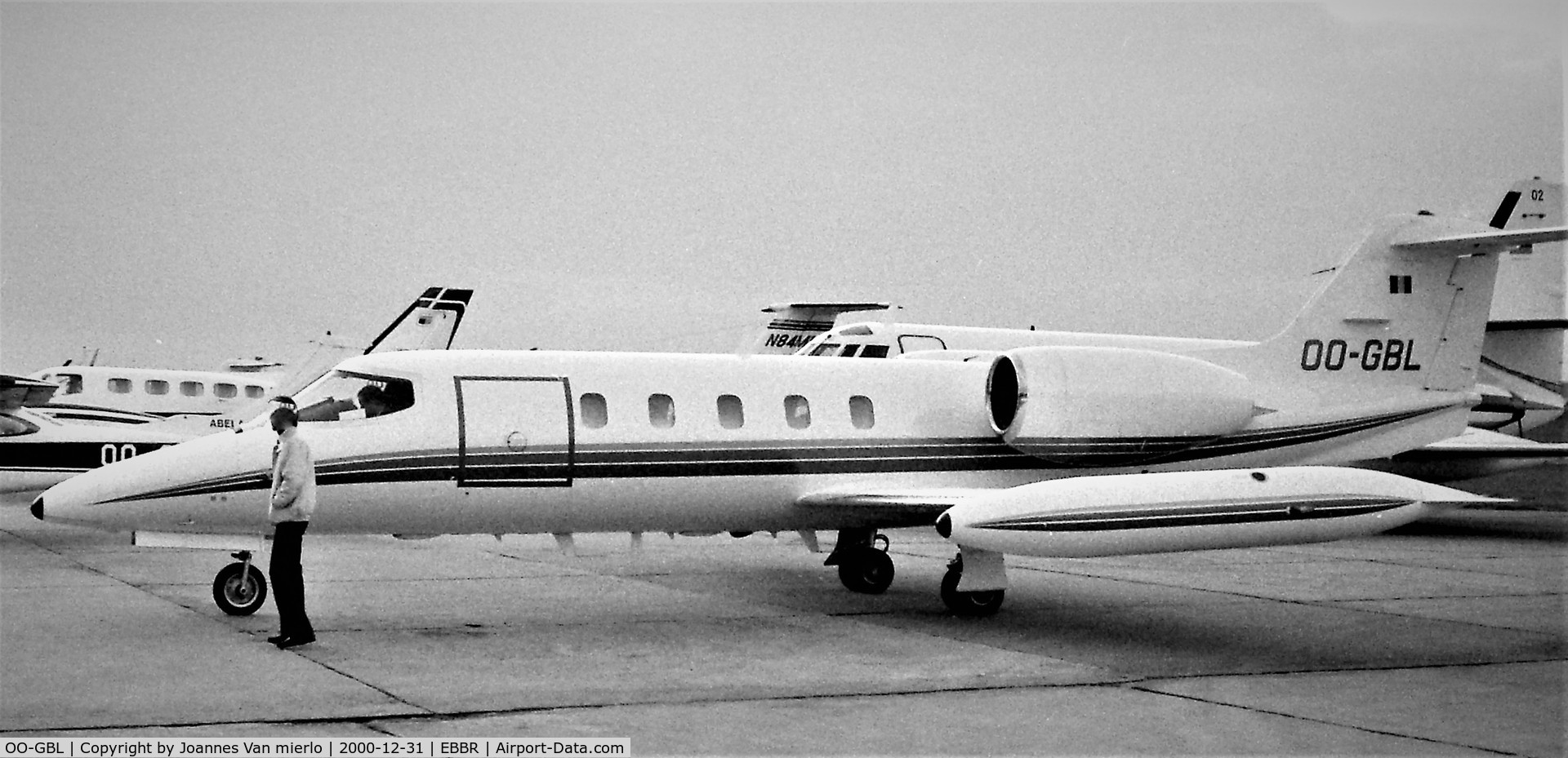 OO-GBL, 1980 Learjet 35A C/N 284, Brussels