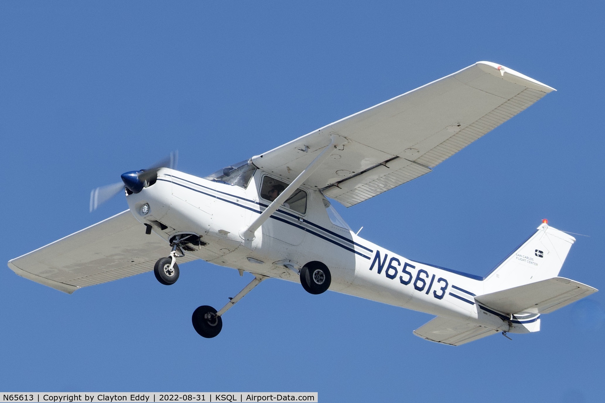 N65613, 1978 Cessna 152 C/N 15281652, San Carlos Airport in California 2022.