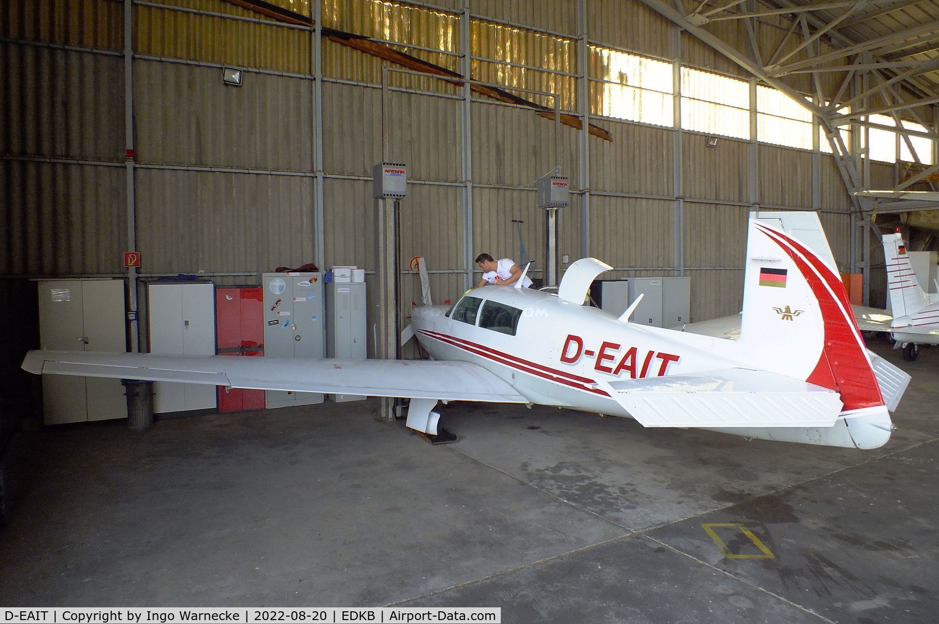 D-EAIT, 1983 Mooney M20K C/N 25-0771, Mooney M20K Model 231 at Bonn-Hangelar airfield during the Grumman Fly-in 2022