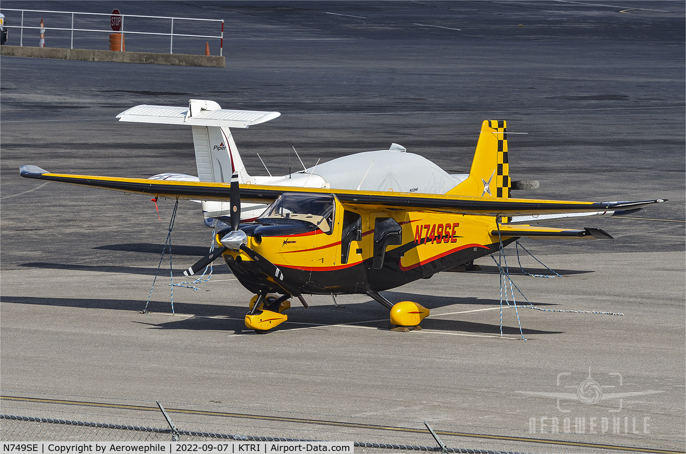 N749SE, 2012 Found FBA-2C3 C/N 308, Tied down on the ramp at Tri-Cities Airport (KTRI).