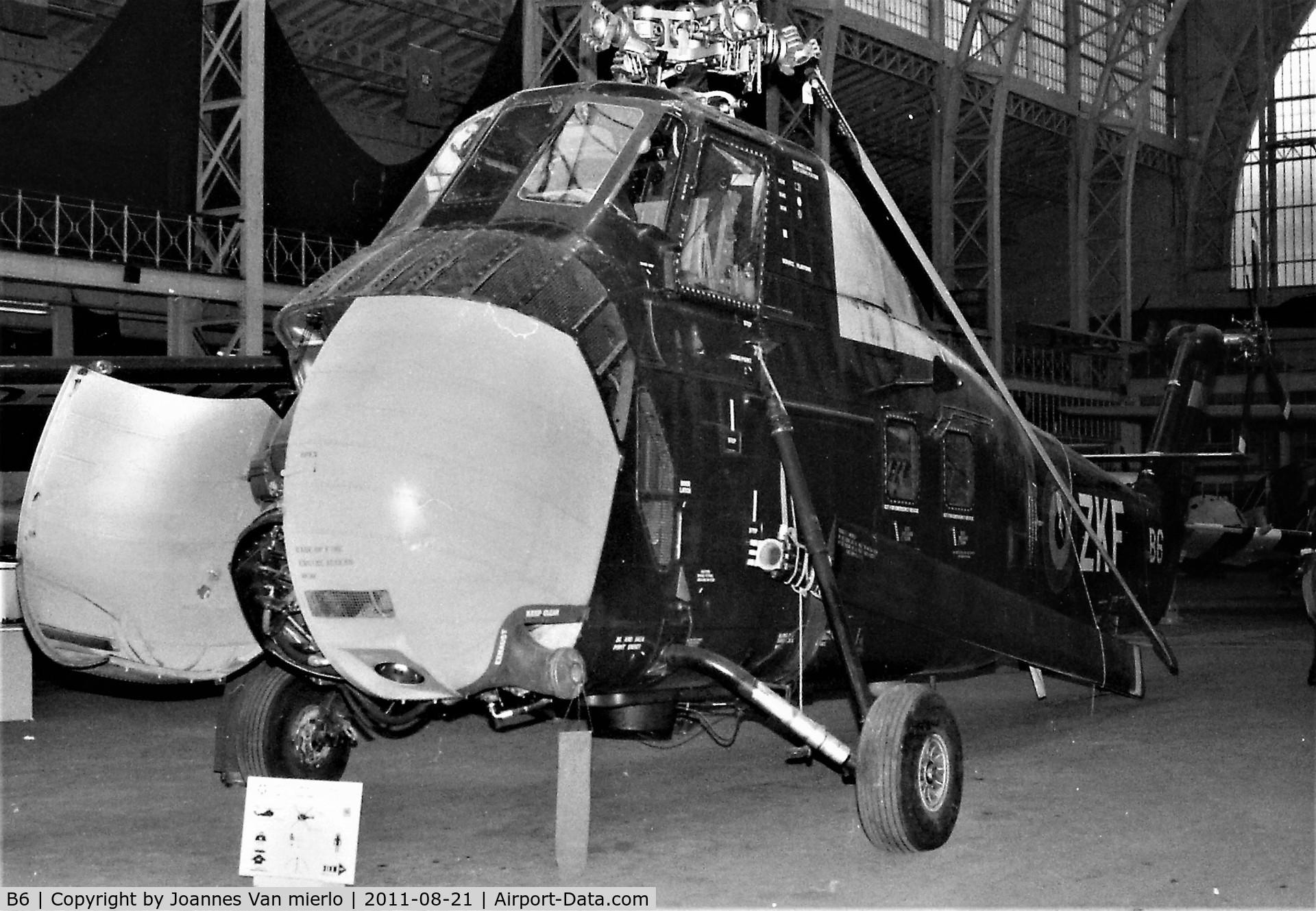 B6, Sikorsky HSS-1 Seabat C/N SA181, Legermuseum Brussel